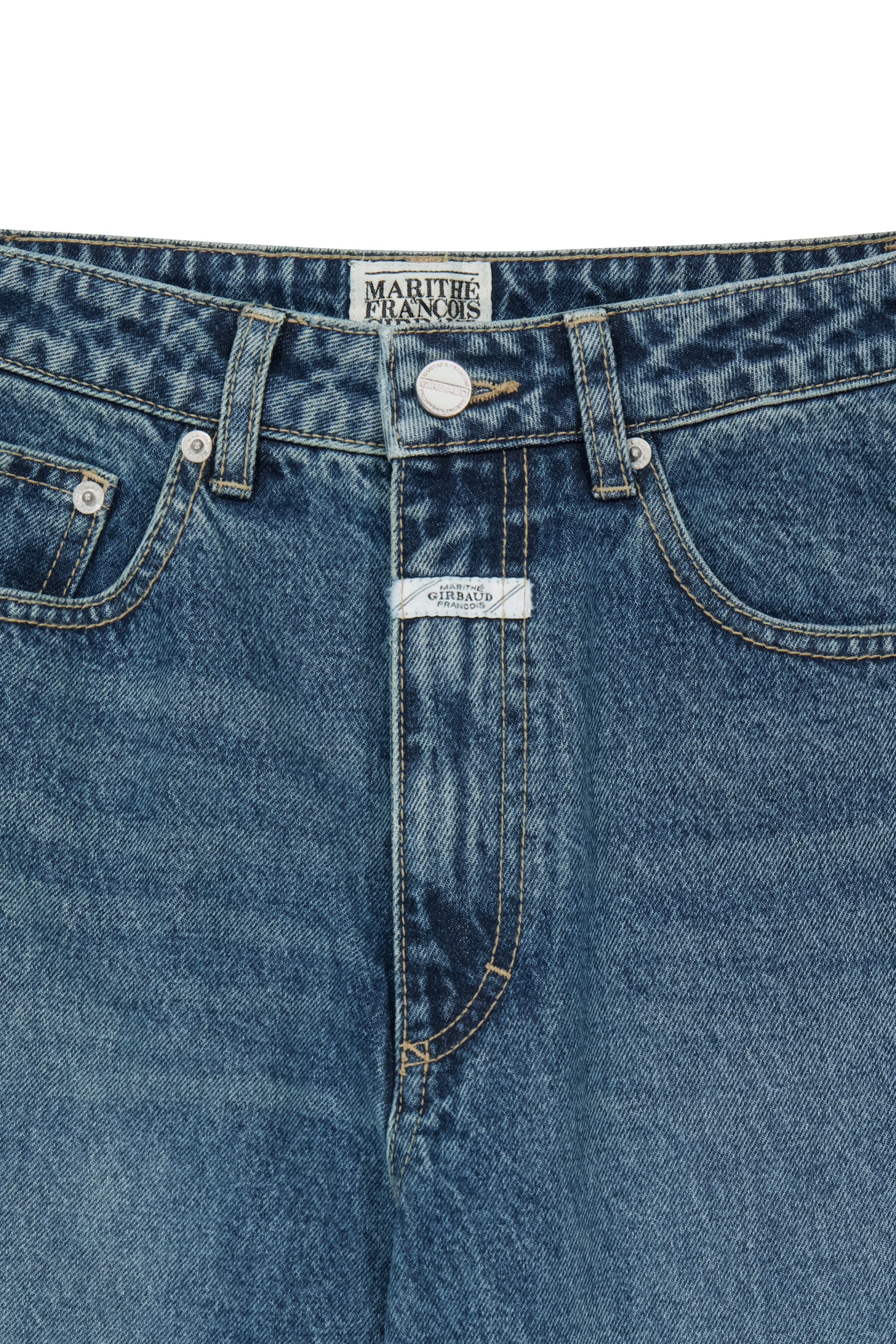W RELAXED FIT BOOTS-CUT DENIM PANTS