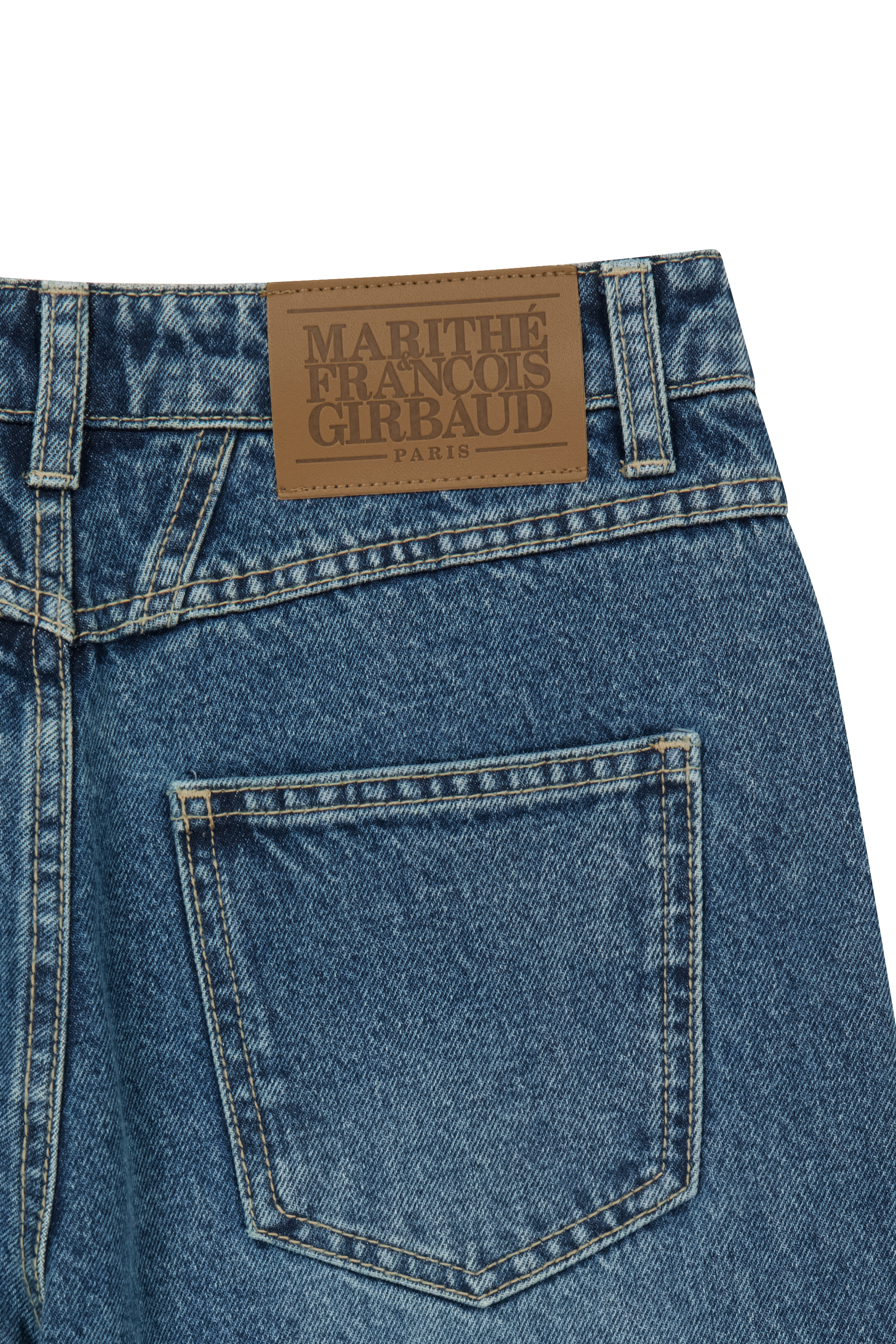 W RELAXED FIT BOOTS-CUT DENIM PANTS