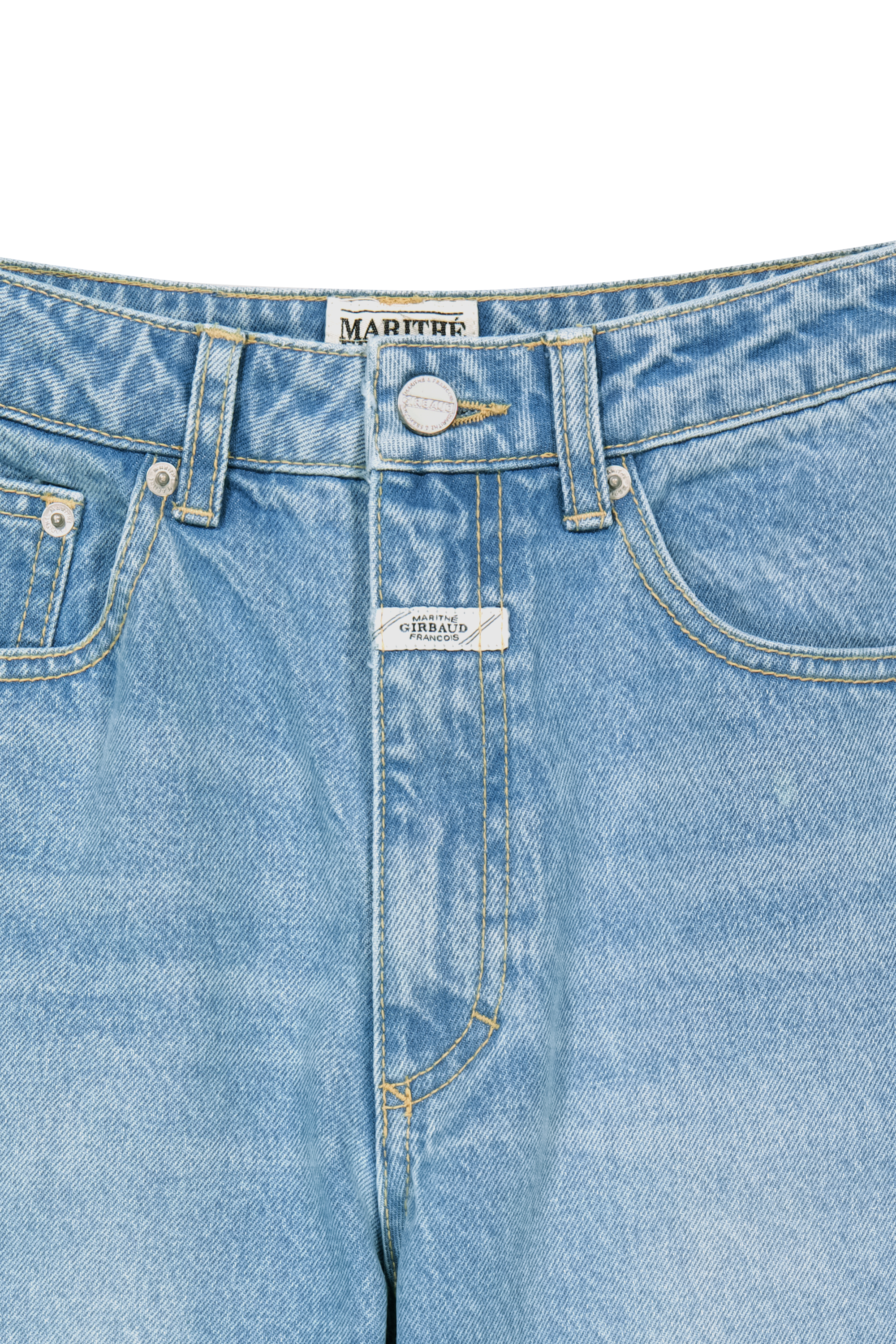 W RELAXED FIT BOOTS-CUT DENIM PANTS