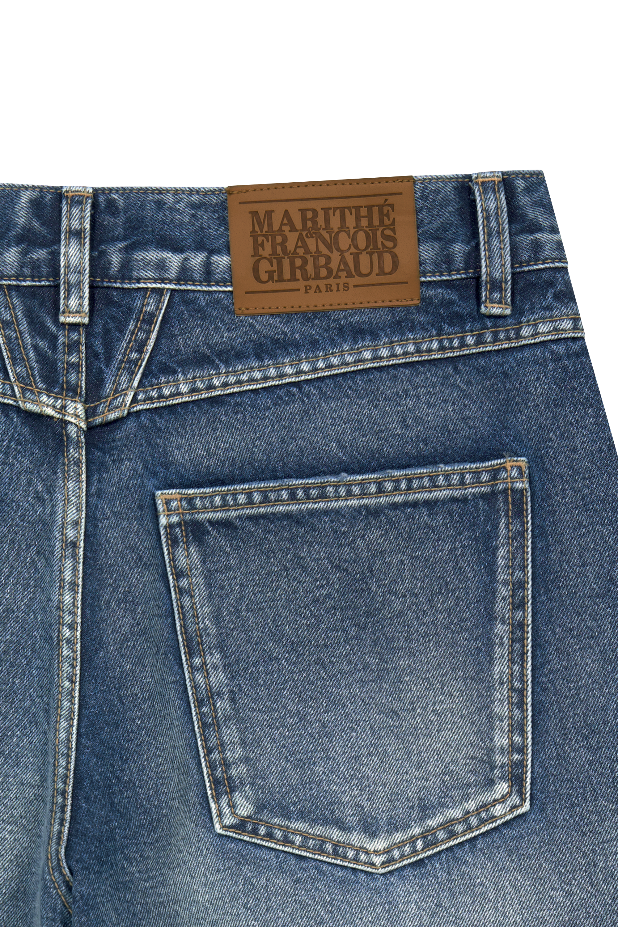 M SEMI-WIDE FIT VINTAGE WASHED DENIM PANTS