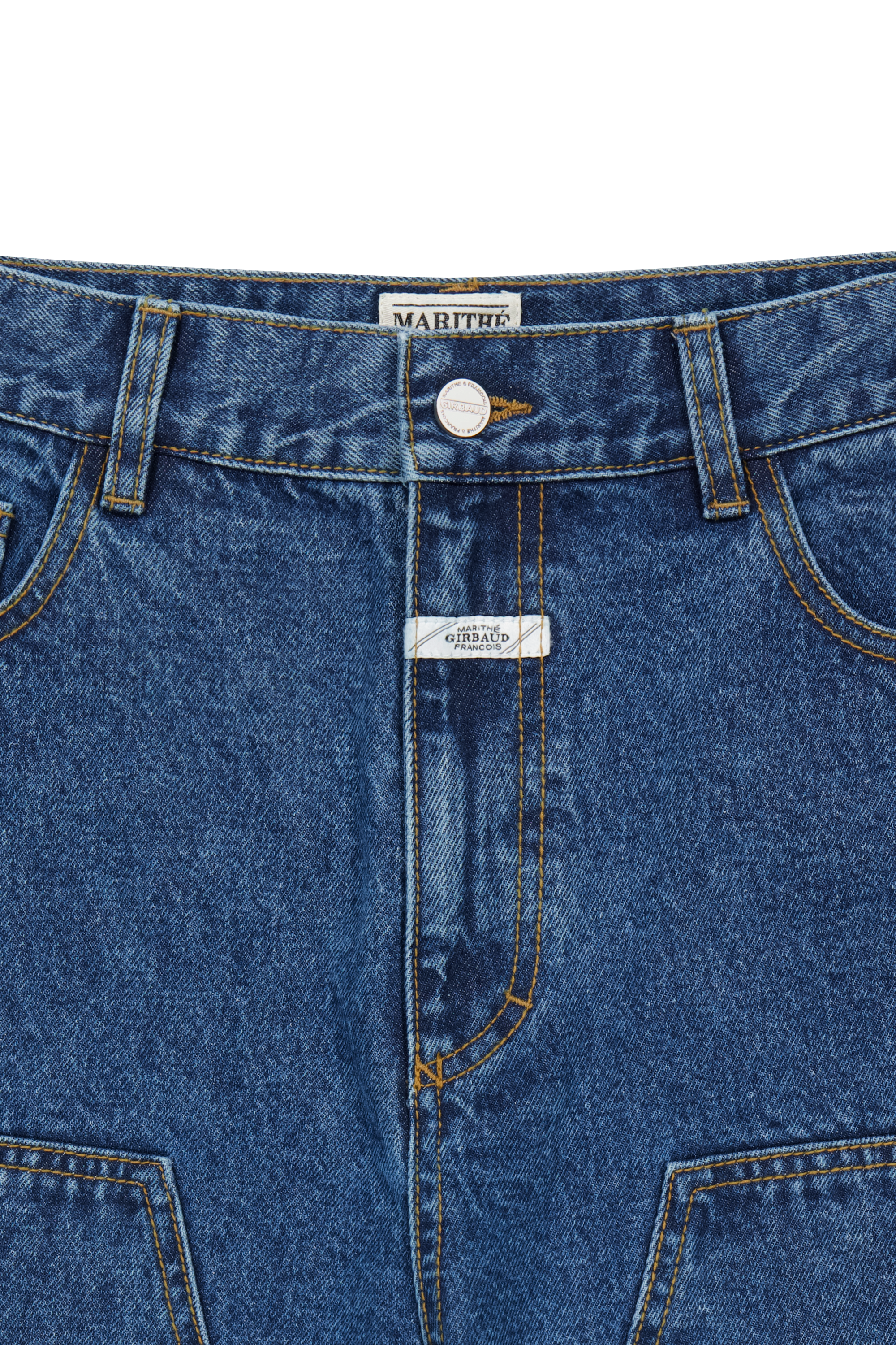 M DOUBLE KNEE DENIM PANTS
