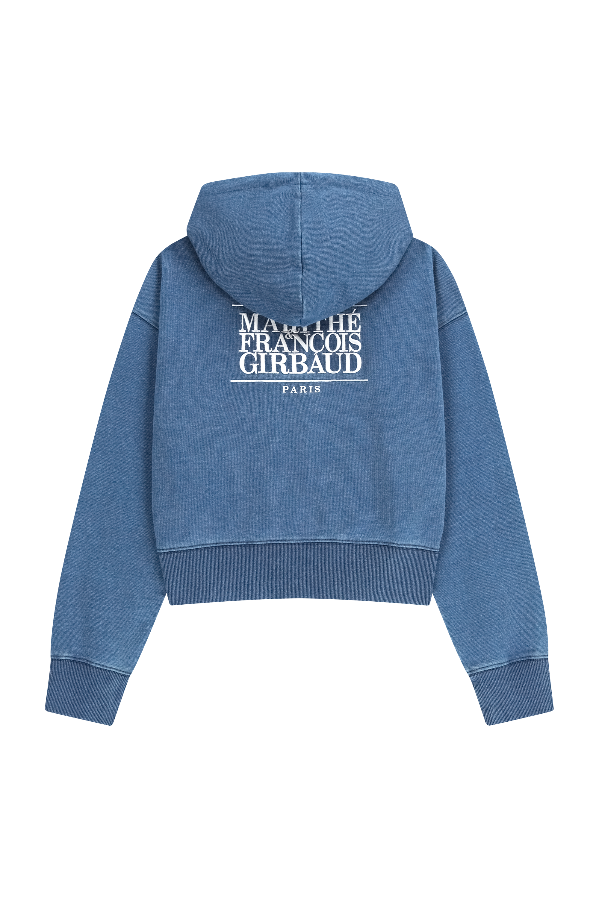 W BACK CLASSIC LOGO CROP HOODIE ZIPUP