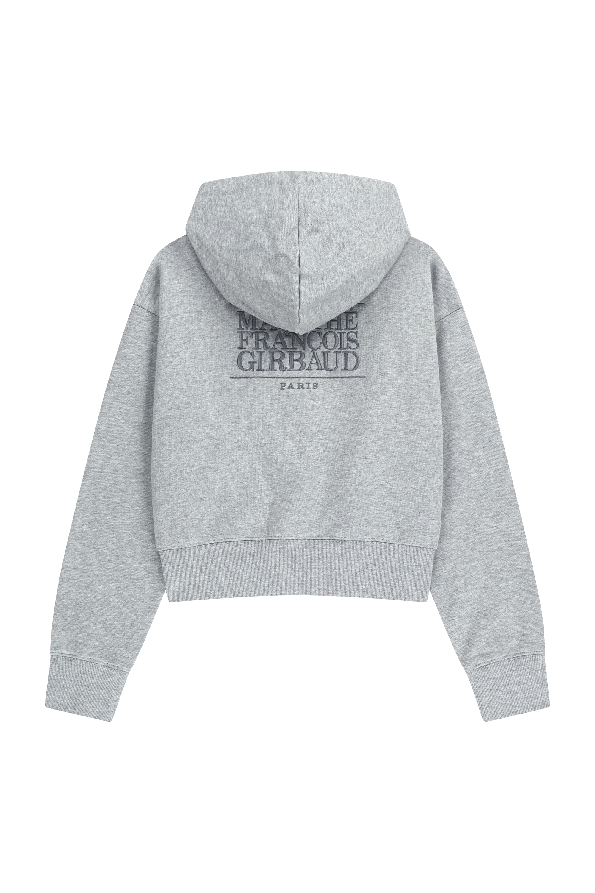 W BACK CLASSIC LOGO CROP HOODIE ZIPUP