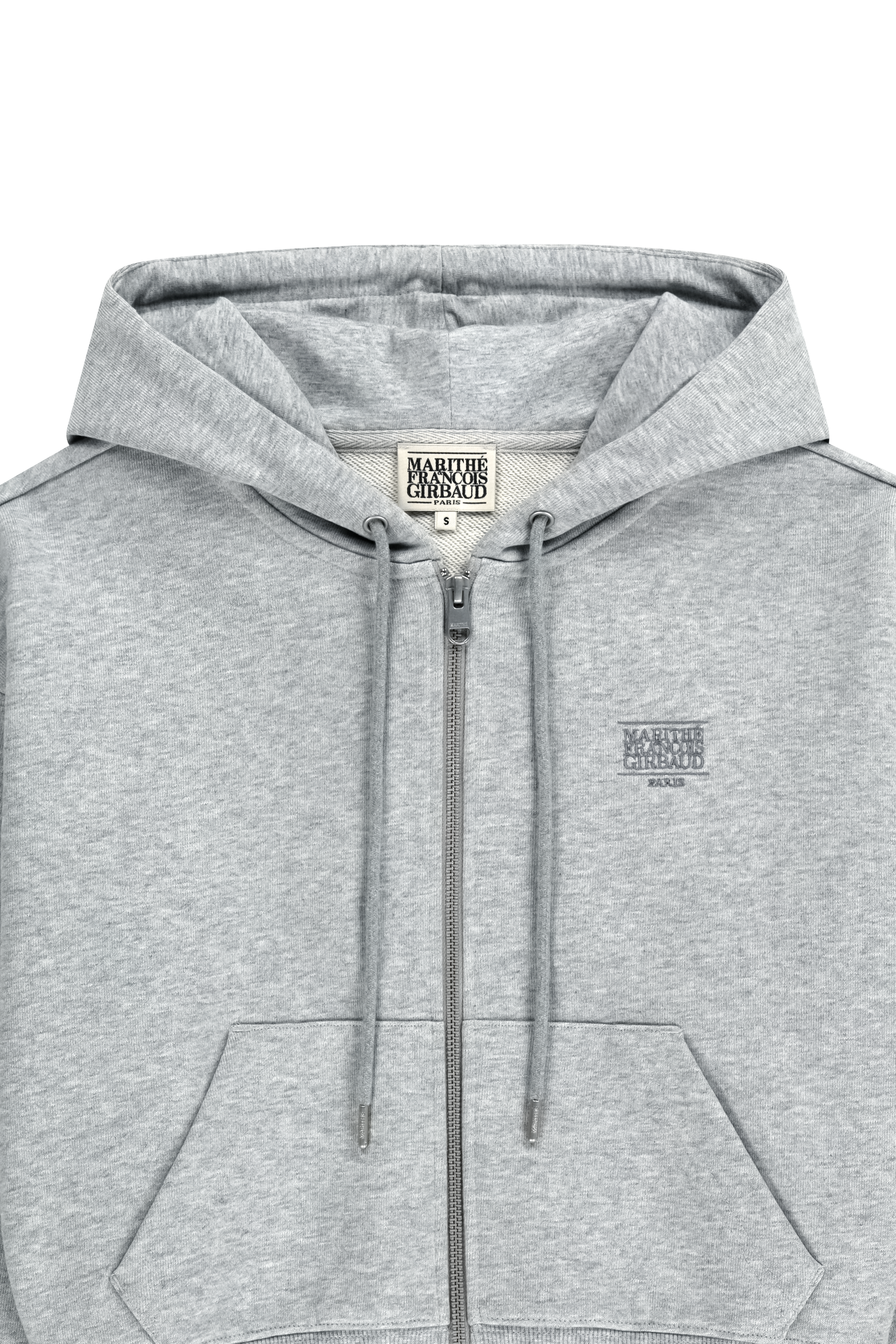 W BACK CLASSIC LOGO CROP HOODIE ZIPUP