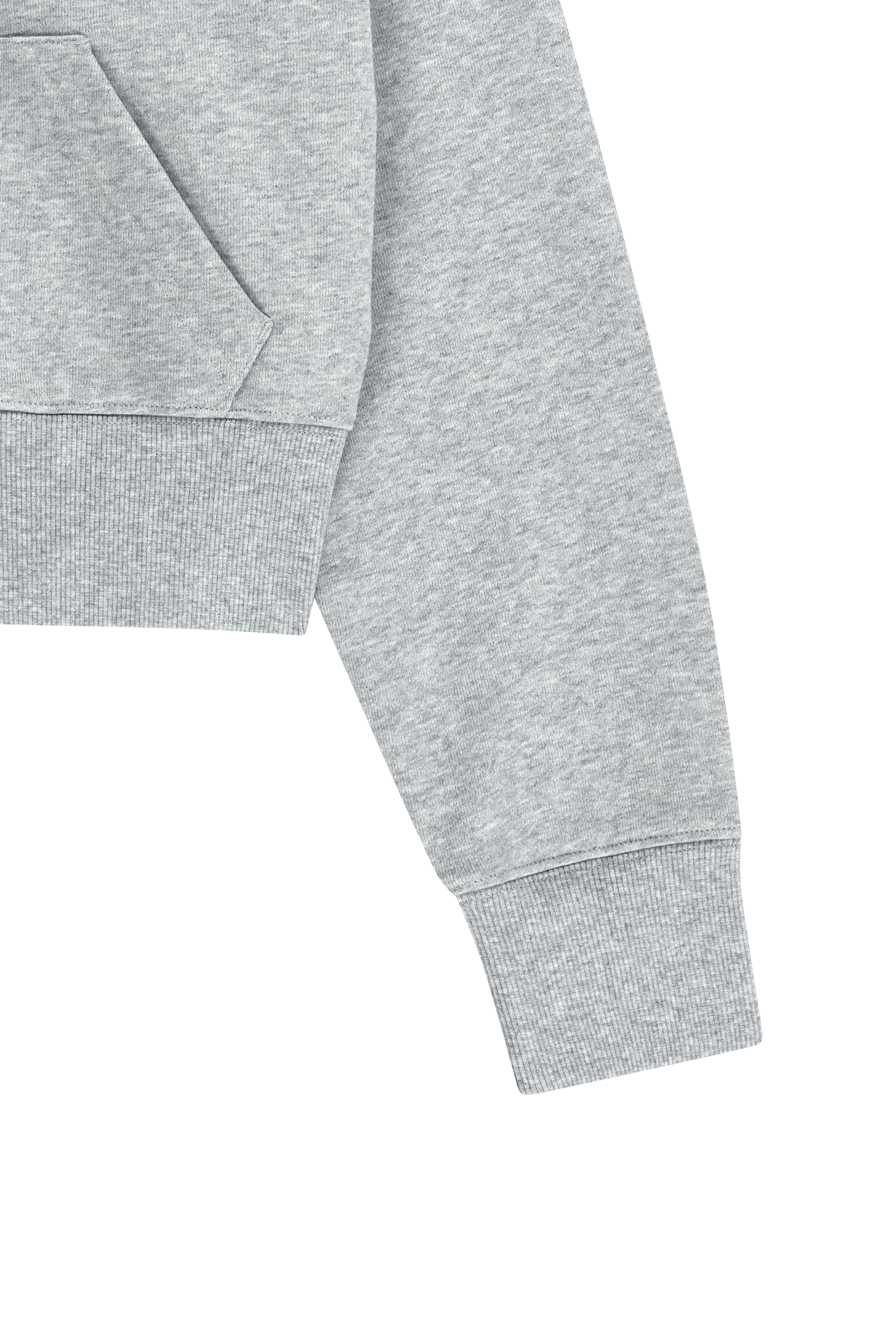 W BACK CLASSIC LOGO CROP HOODIE ZIPUP