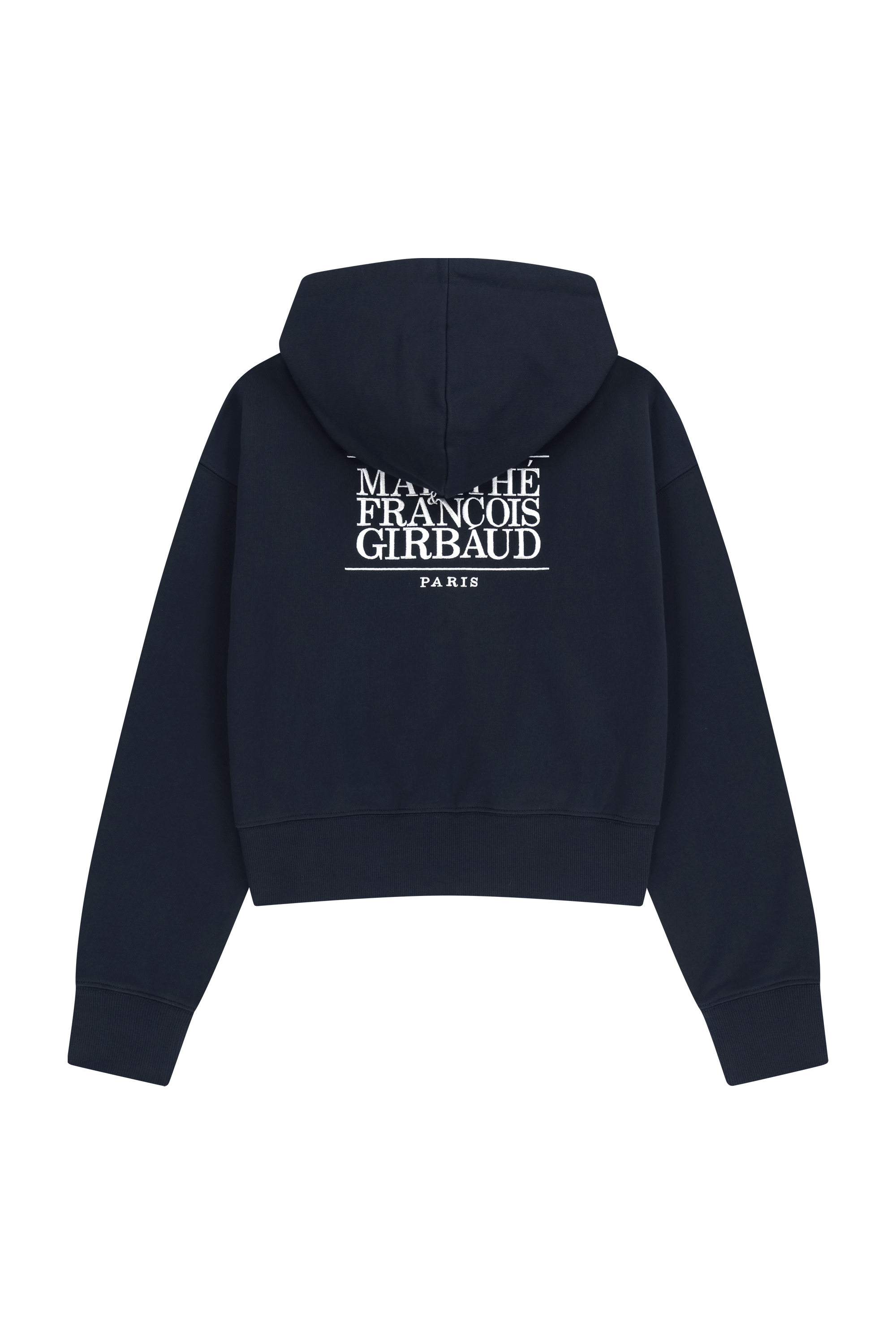 W BACK CLASSIC LOGO CROP HOODIE ZIPUP