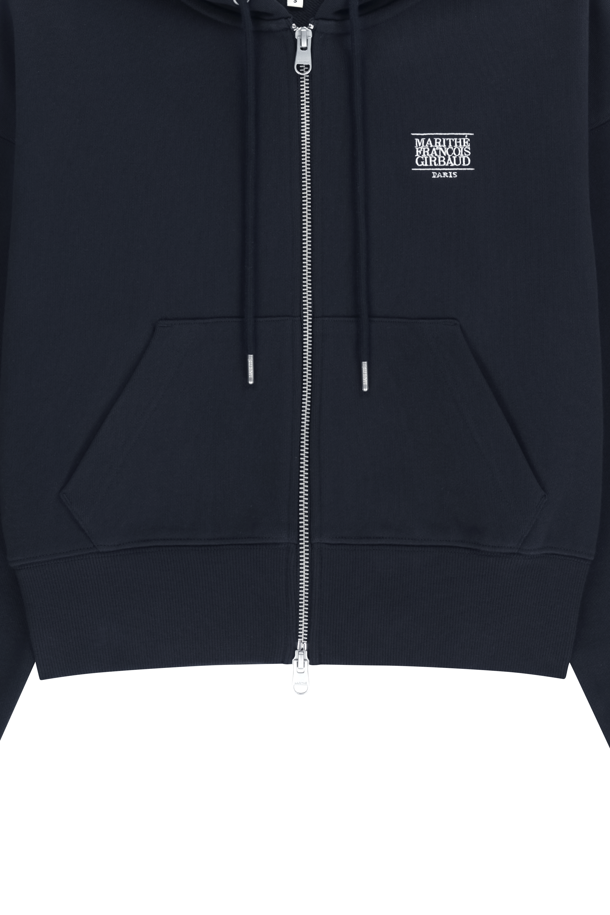 W BACK CLASSIC LOGO CROP HOODIE ZIPUP