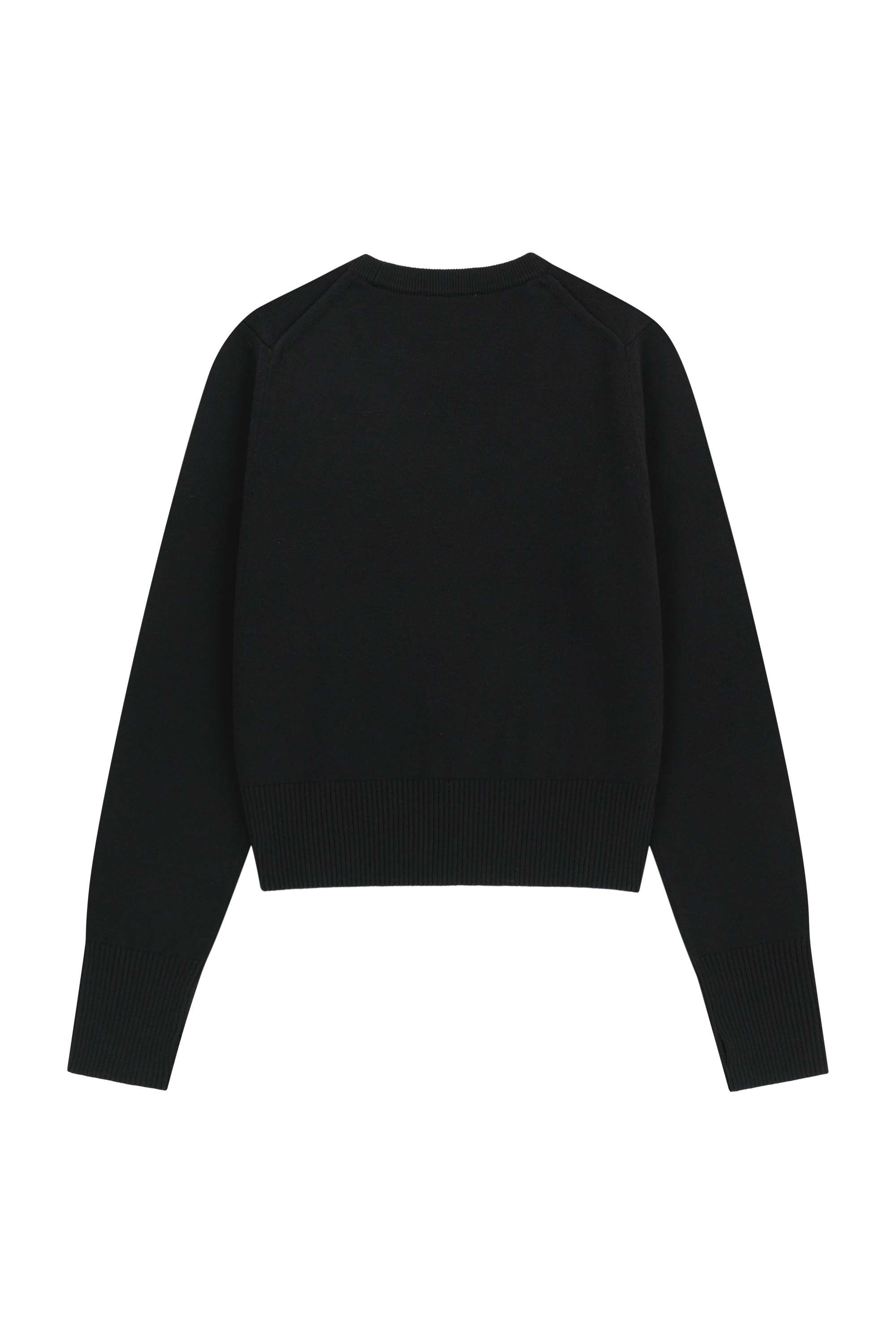 W SMALL CLASSIC LOGO CROP KNIT PULLOVER