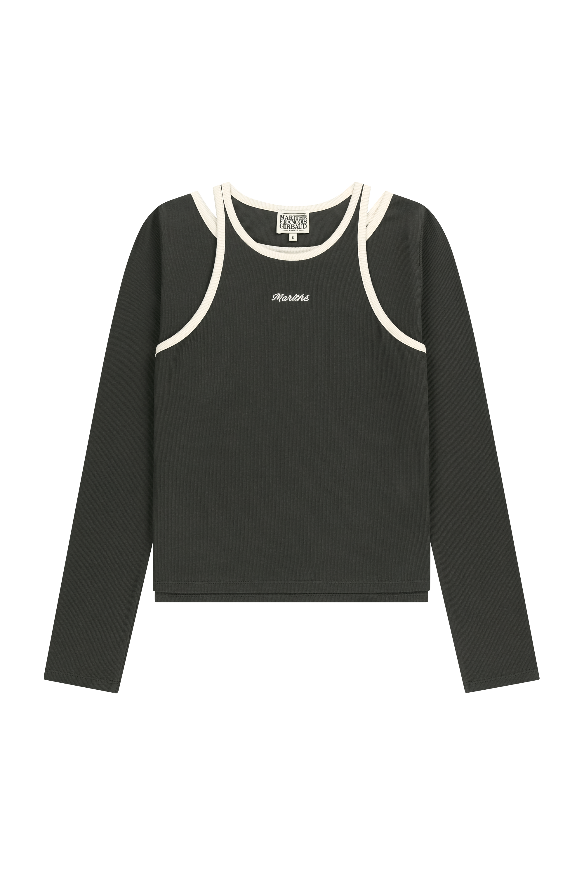 W SLEEVELESS LAYERED LONG SLEEVE TEE