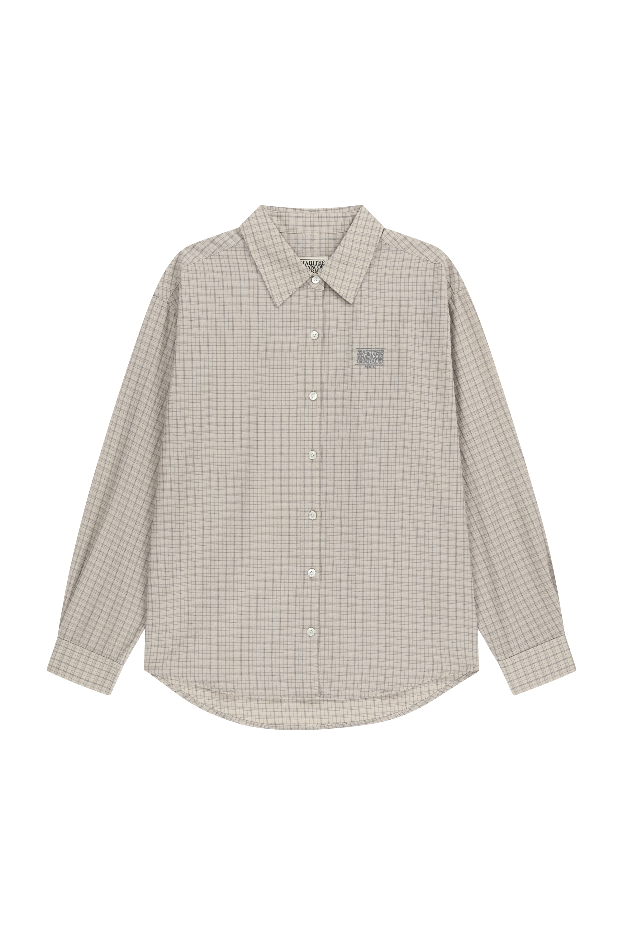 W PATTERN SHEER SHIRT