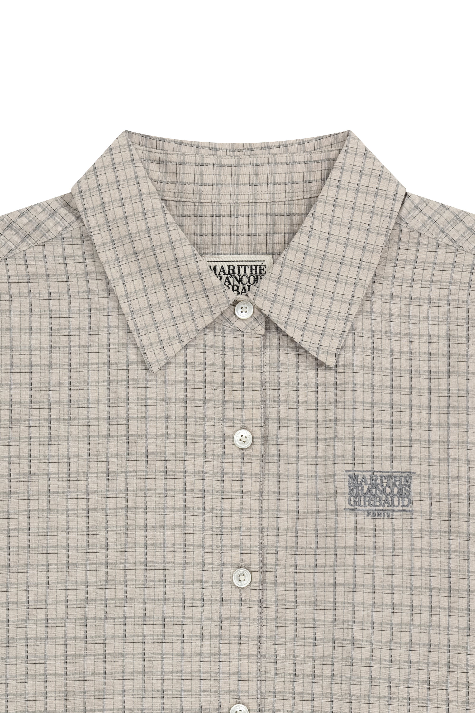 W PATTERN SHEER SHIRT