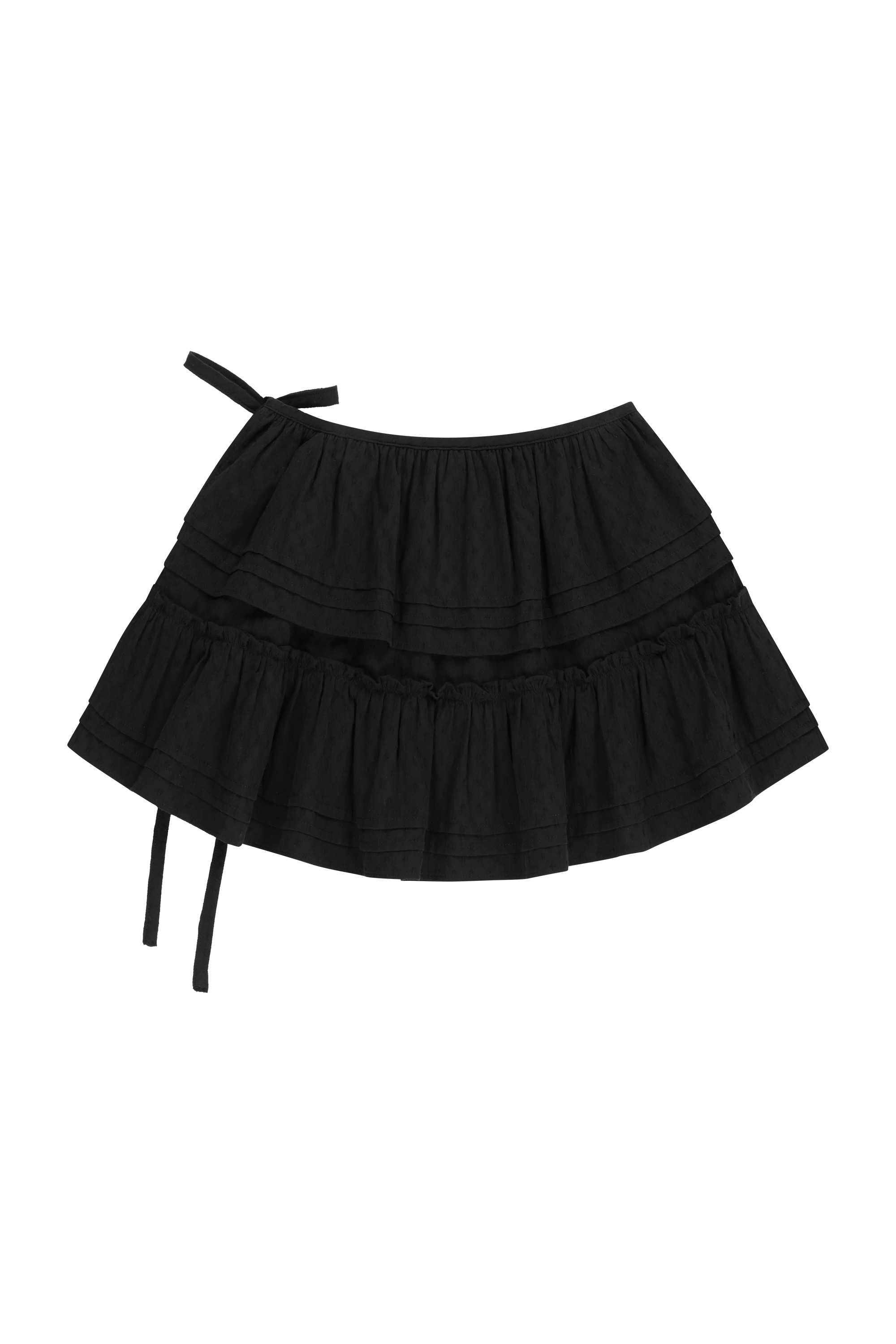 W LAYERED RUFFLE SKIRT