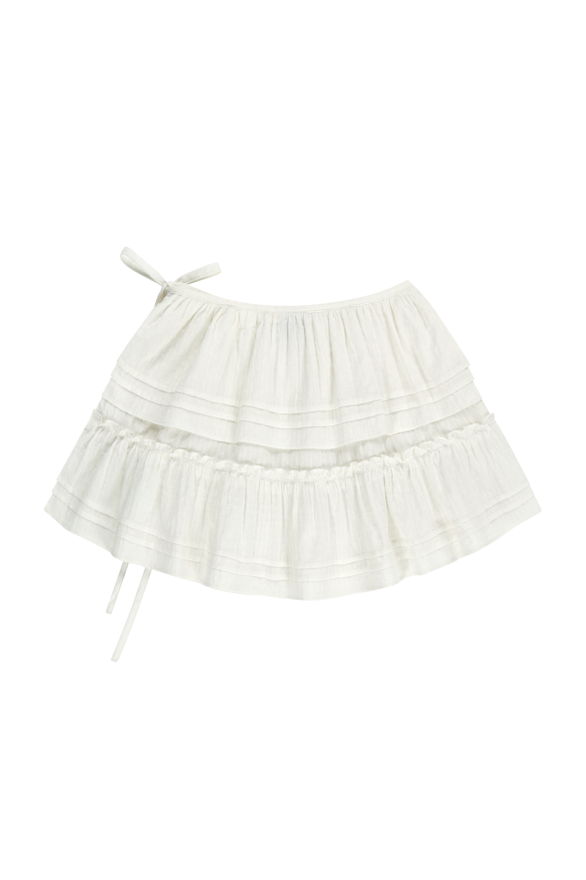 W LAYERED RUFFLE SKIRT