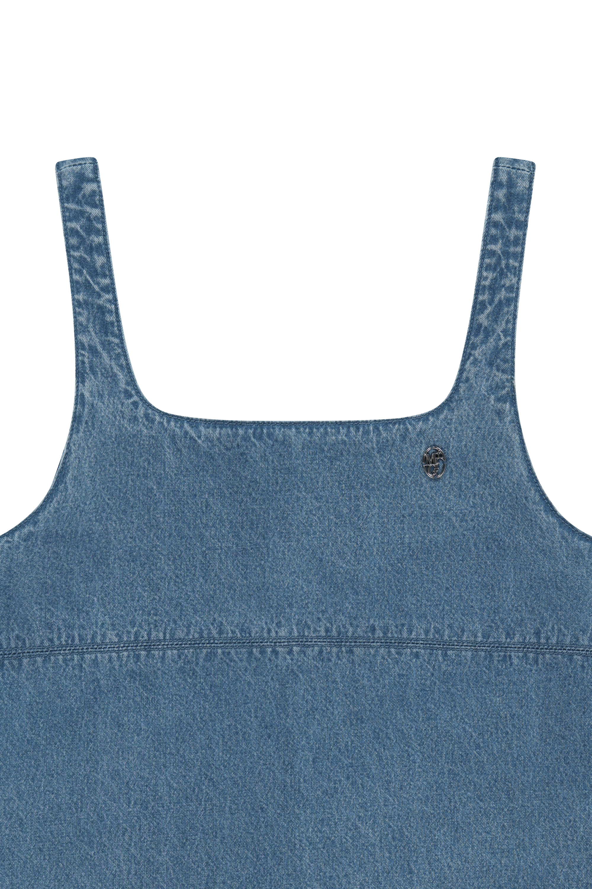 W DENIM SLEEVELESS DRESS