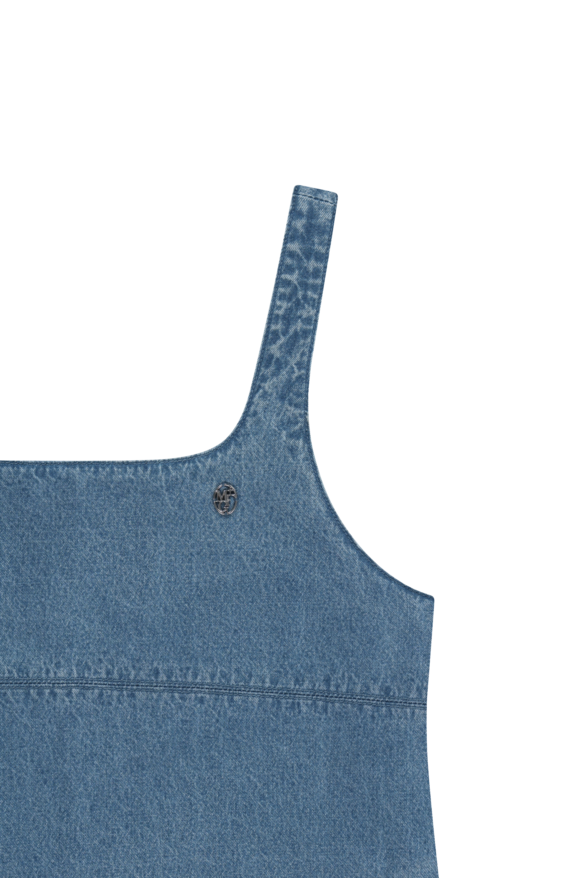 W DENIM SLEEVELESS DRESS