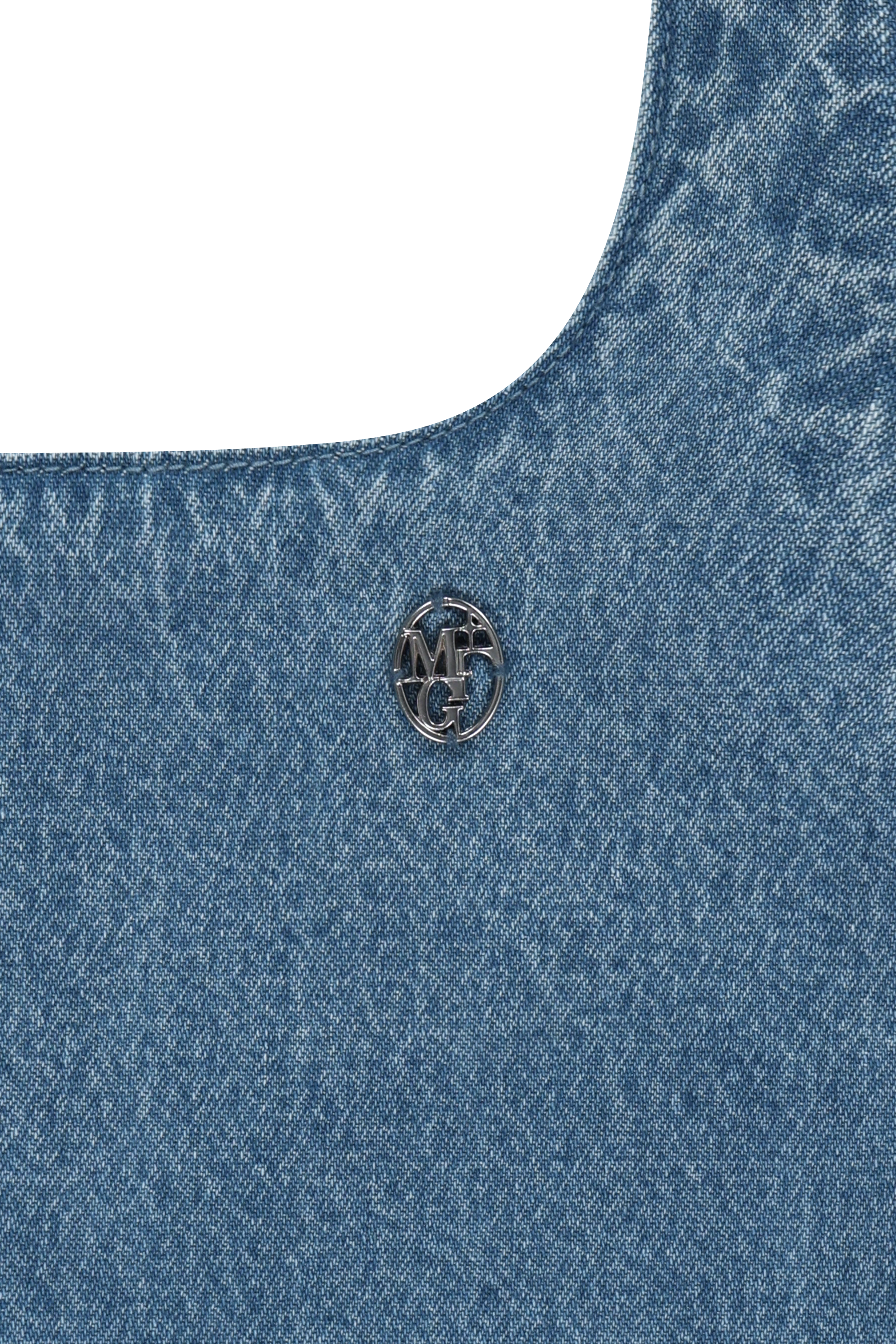 W DENIM SLEEVELESS DRESS