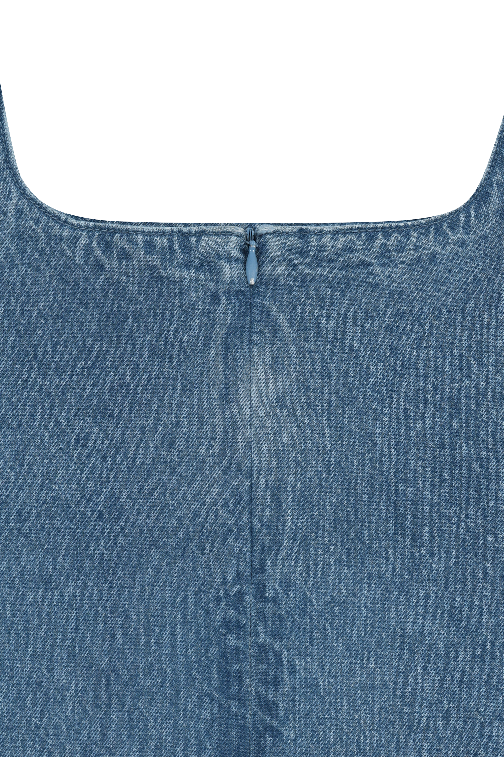 W DENIM SLEEVELESS DRESS