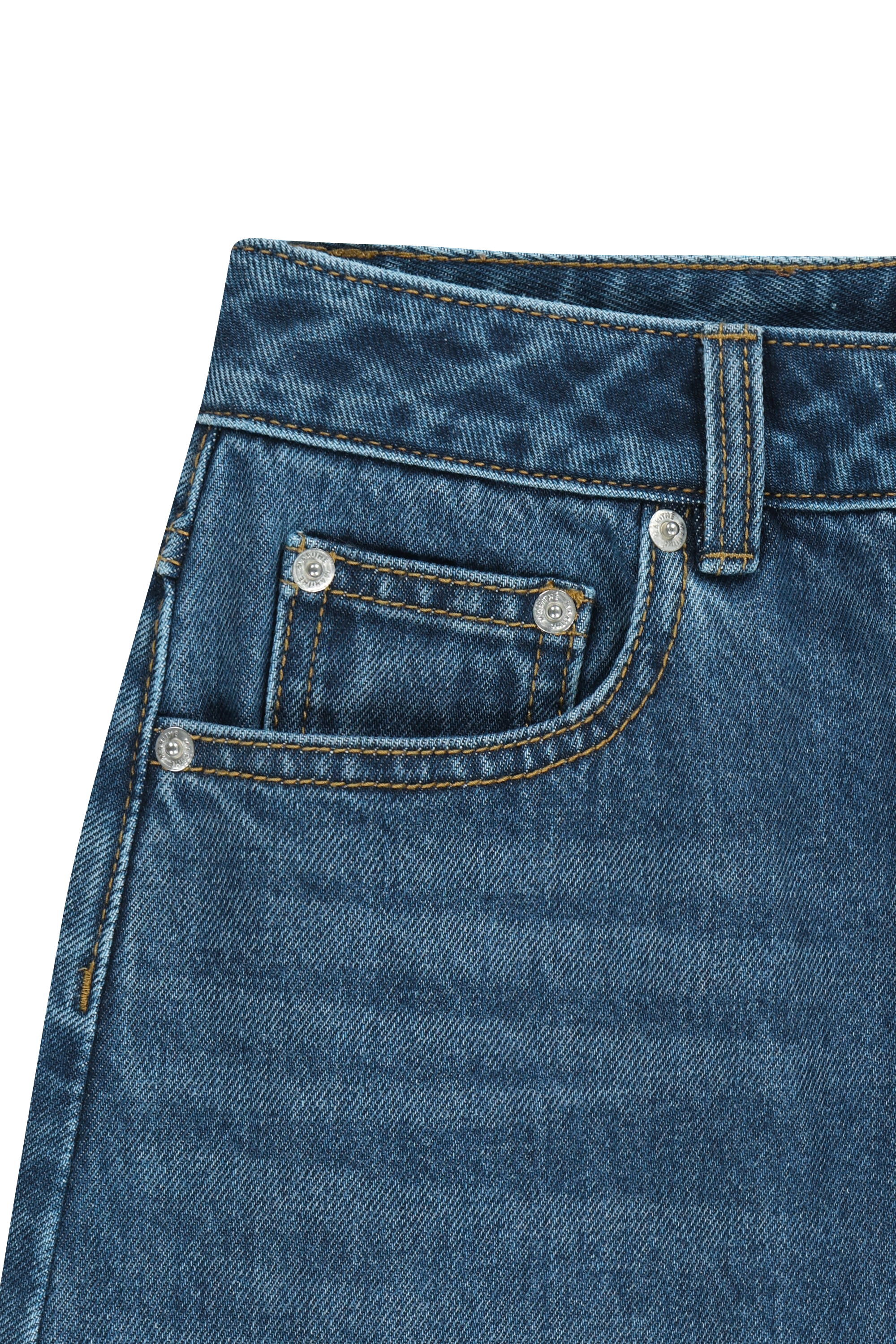 W RAW EDGE DENIM MINI SKIRT
