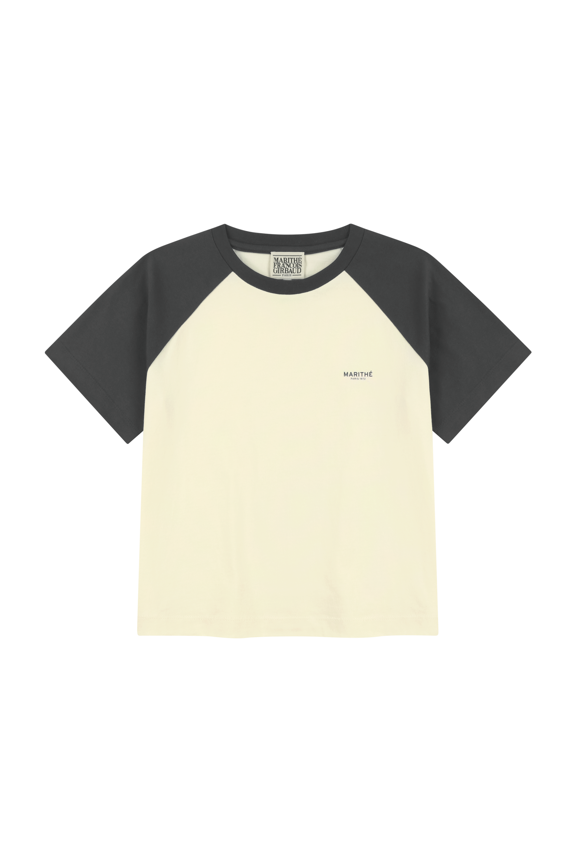 W SMALL REGULAR LOGO RAGLAN CROP TEE