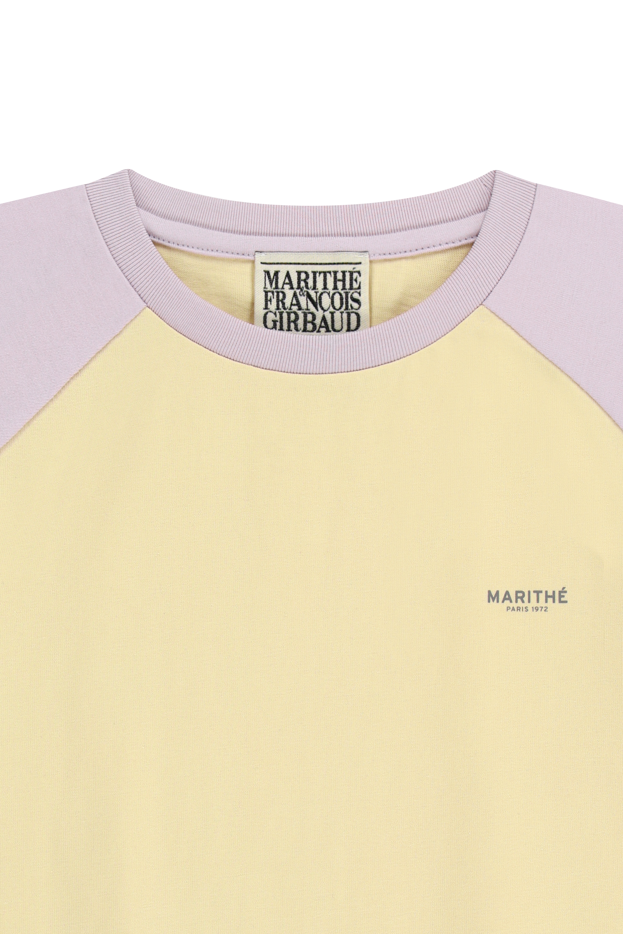 W SMALL REGULAR LOGO RAGLAN CROP TEE