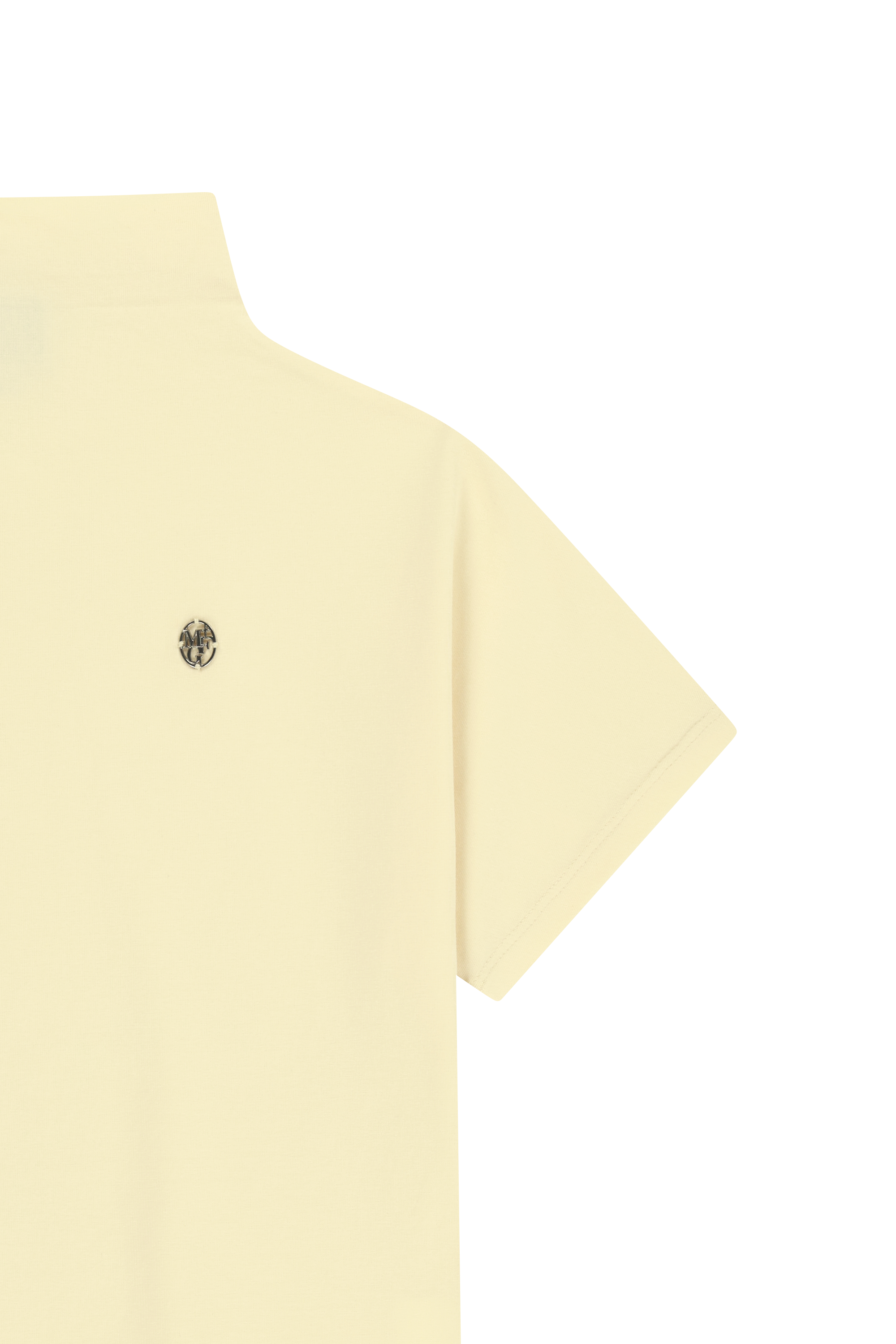 W HALF NECK TEE