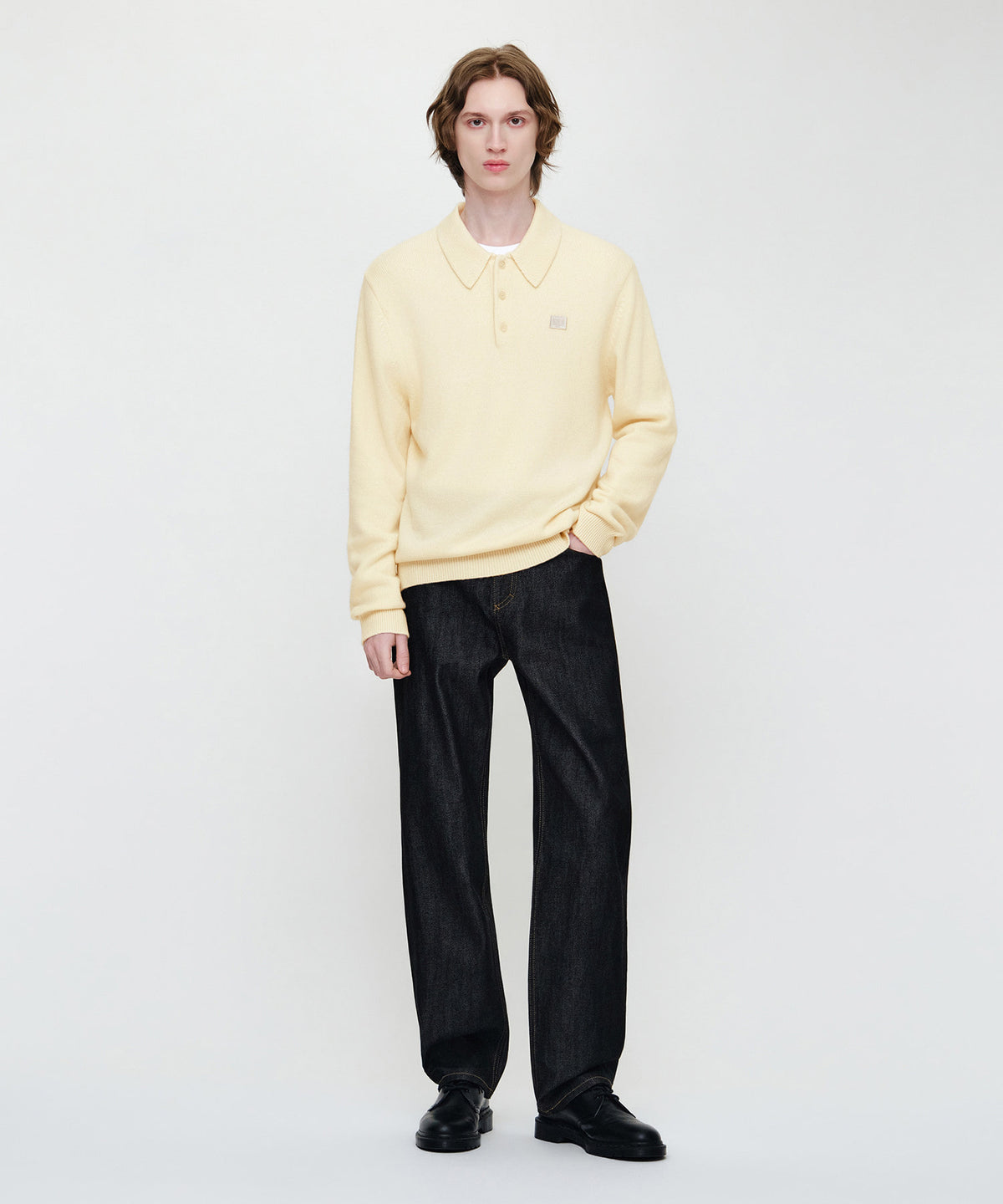 M SMALL CLASSIC LOGO COLLAR KNIT
