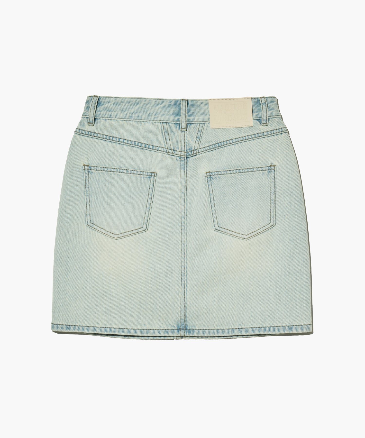 W STRAIGHT DENIM MINI SKIRT