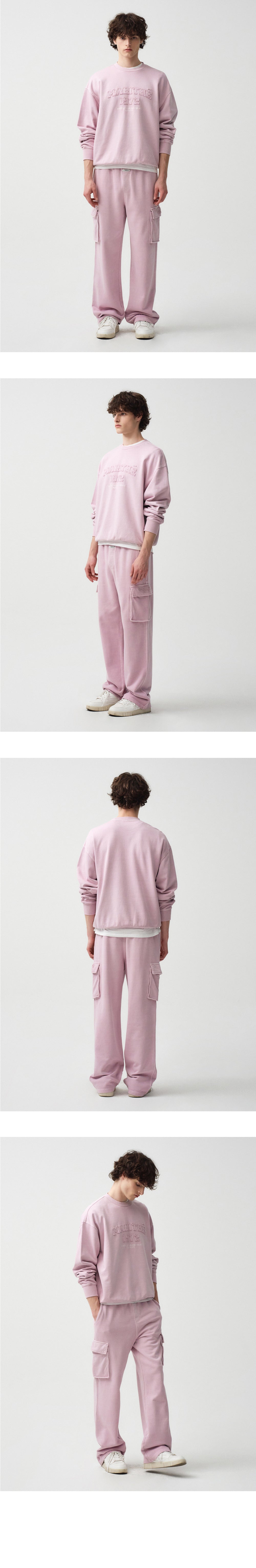 VINTAGE DYEING APPILQUE LOGO SWEATPANTS
