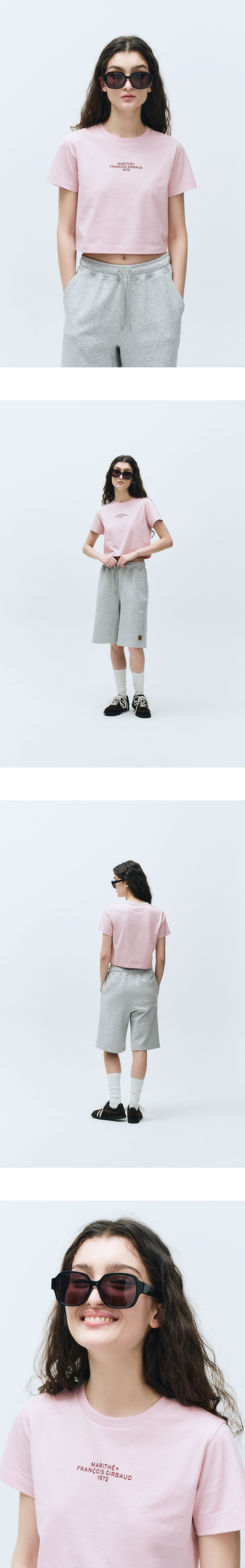 W LETTERING CROP TEE