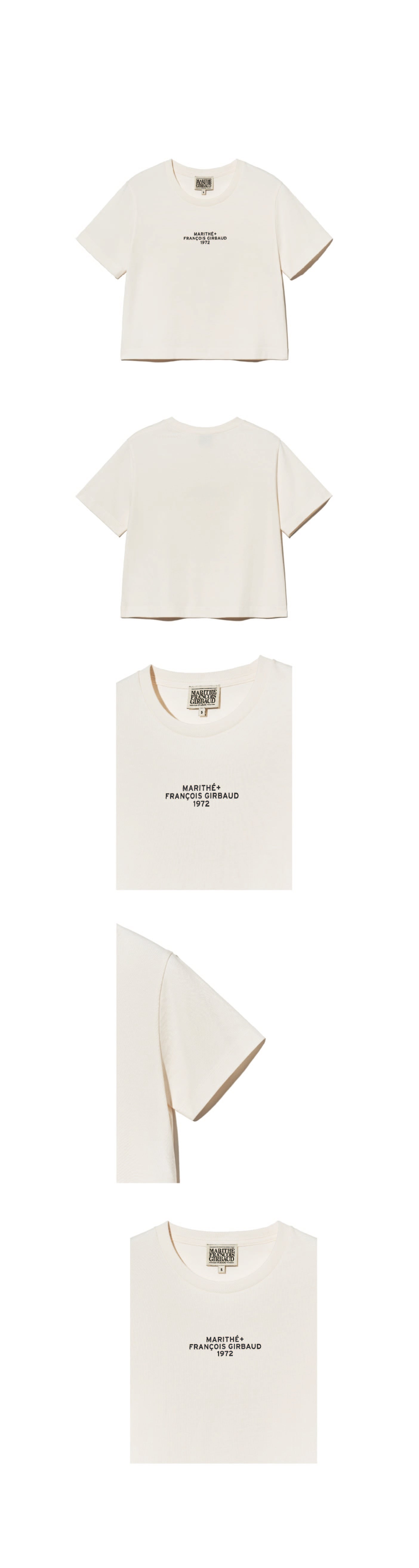 W LETTERING CROP TEE
