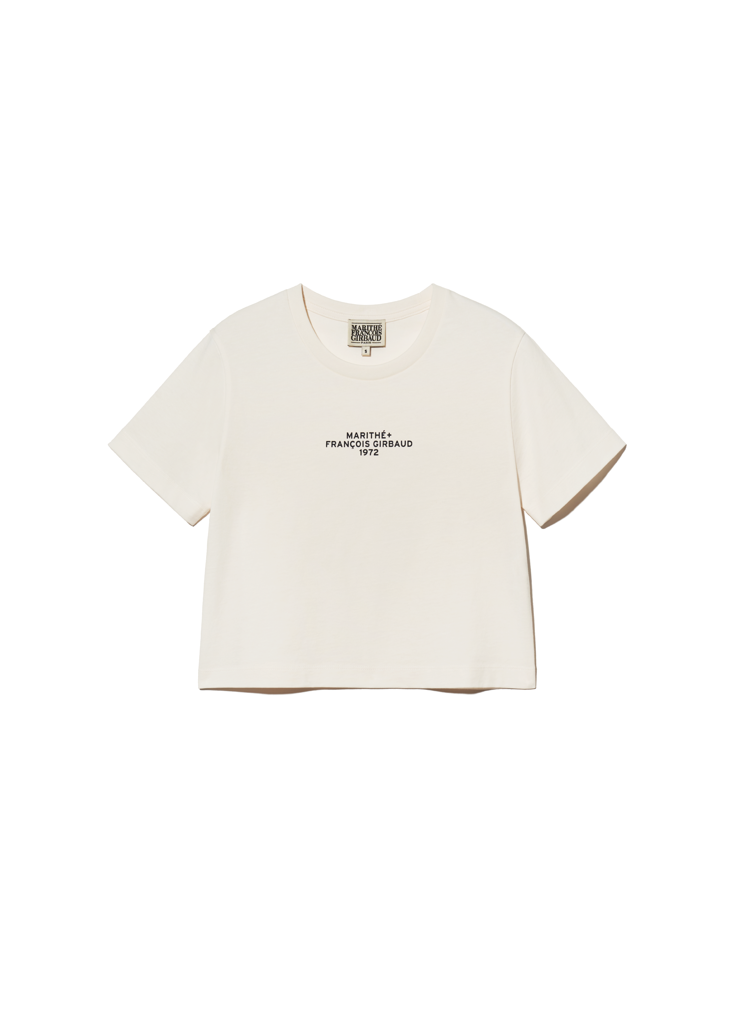 W LETTERING CROP TEE