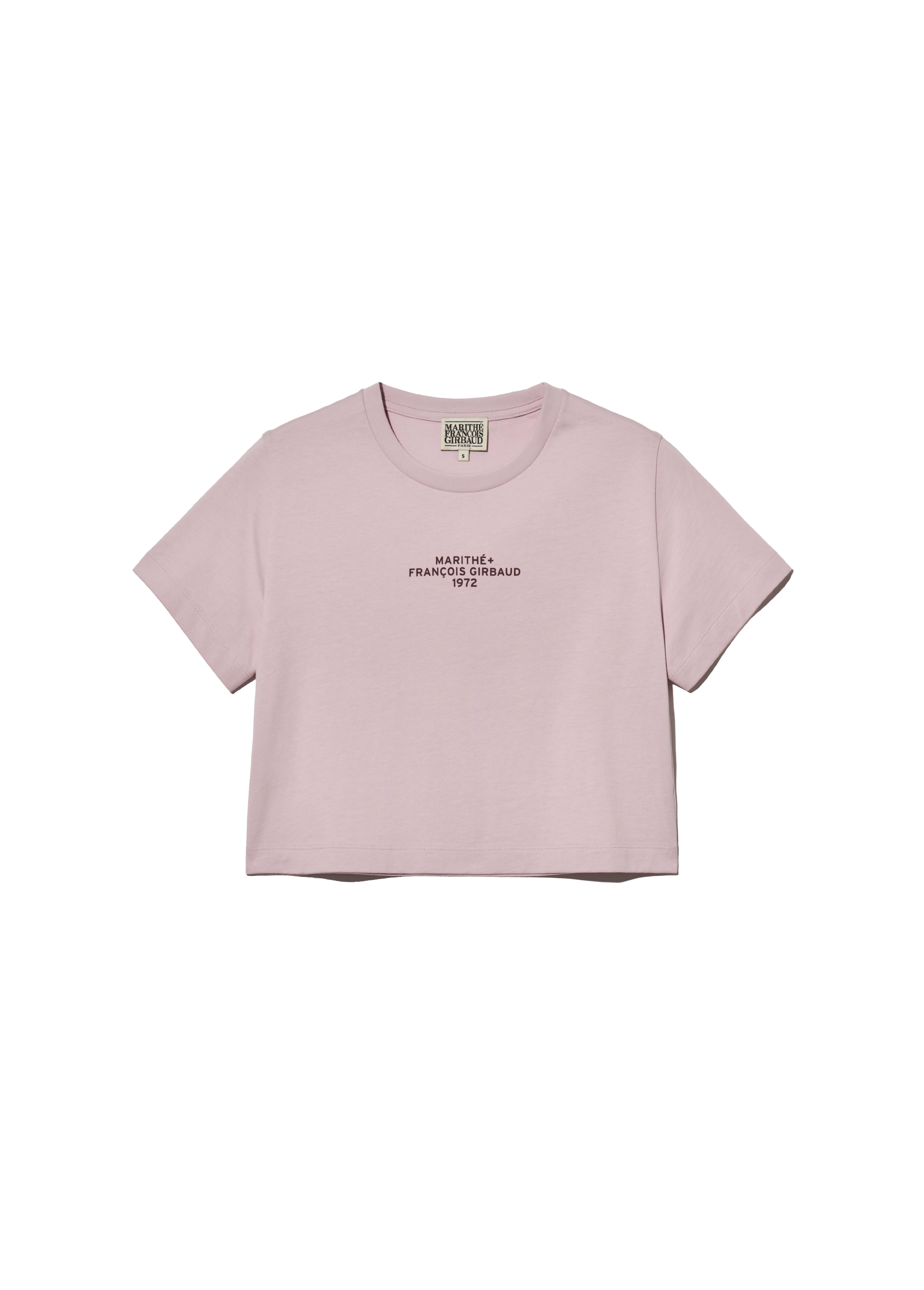 W LETTERING CROP TEE