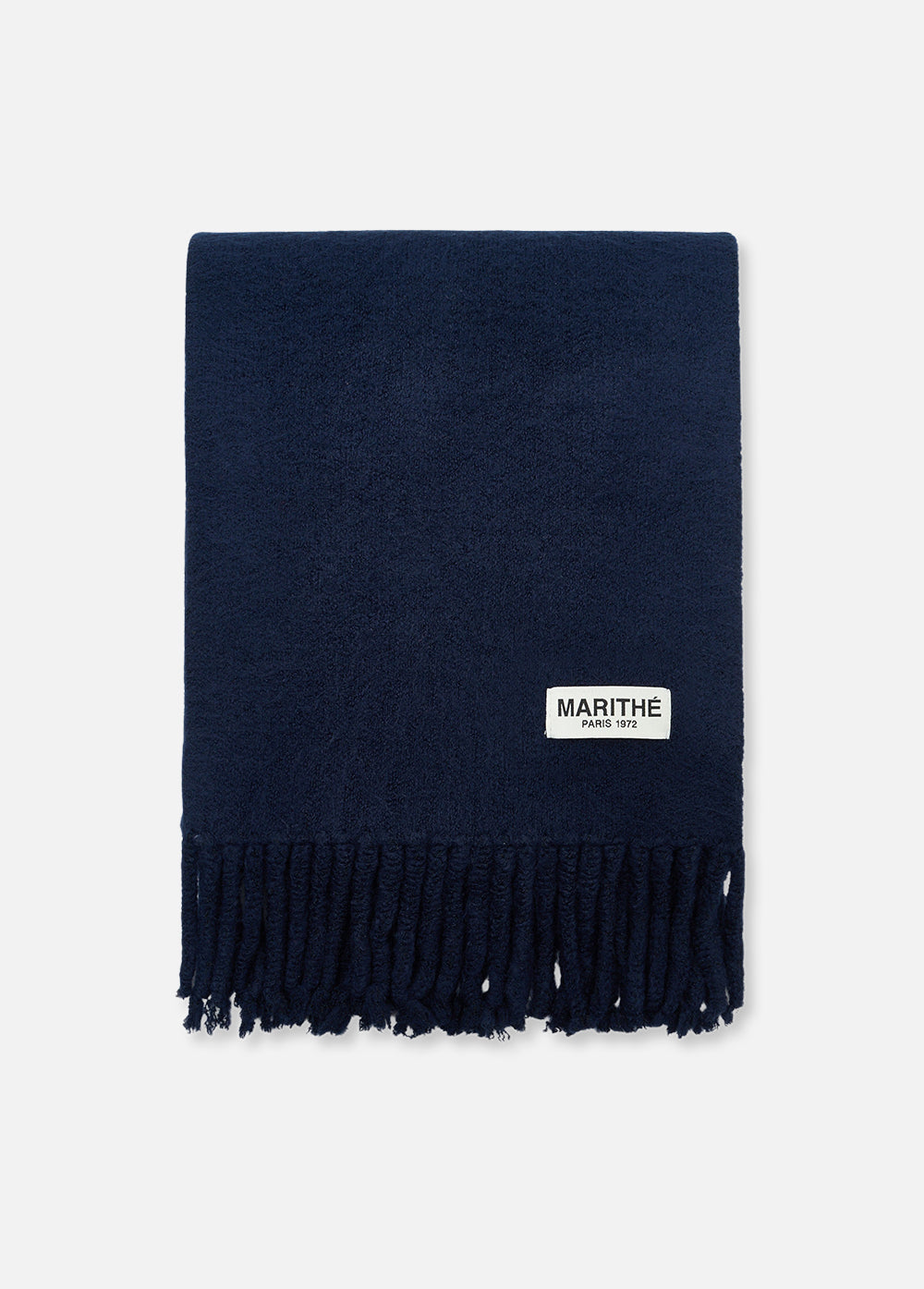 REGULAR LOGO FUZZY KNIT MUFFLER