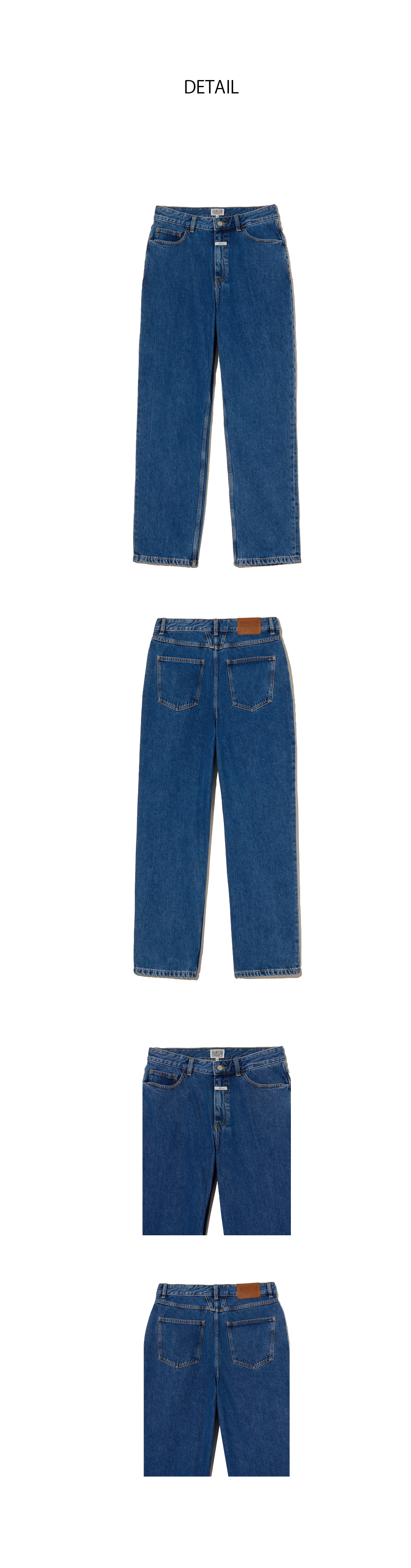 M SLIM STRAIGHT DENIM PANTS