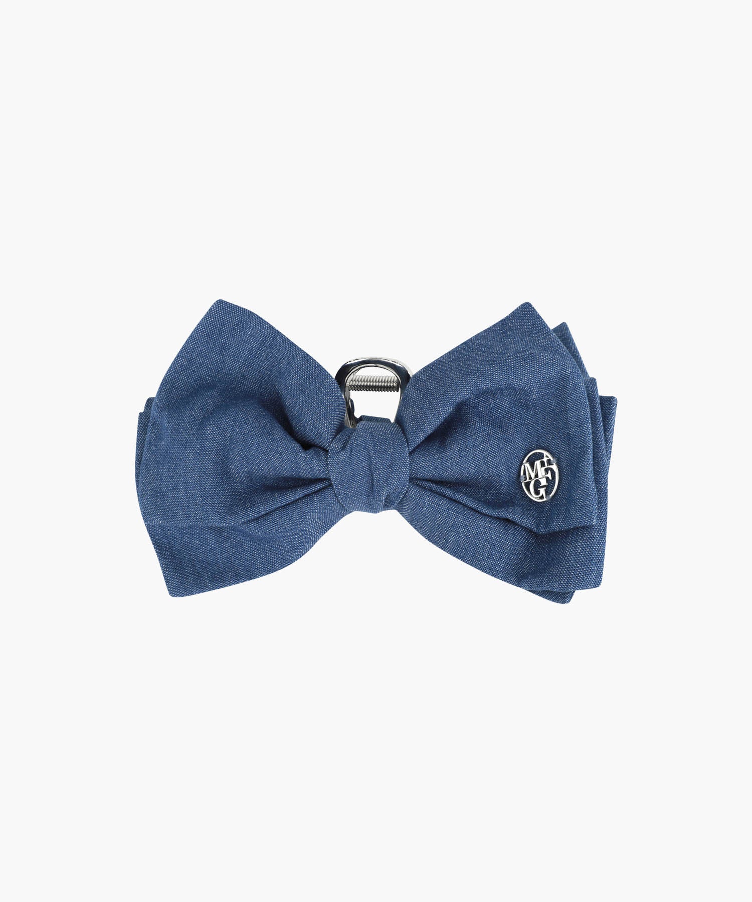 CIRCLE LOGO RIBBON HAIR CLIP