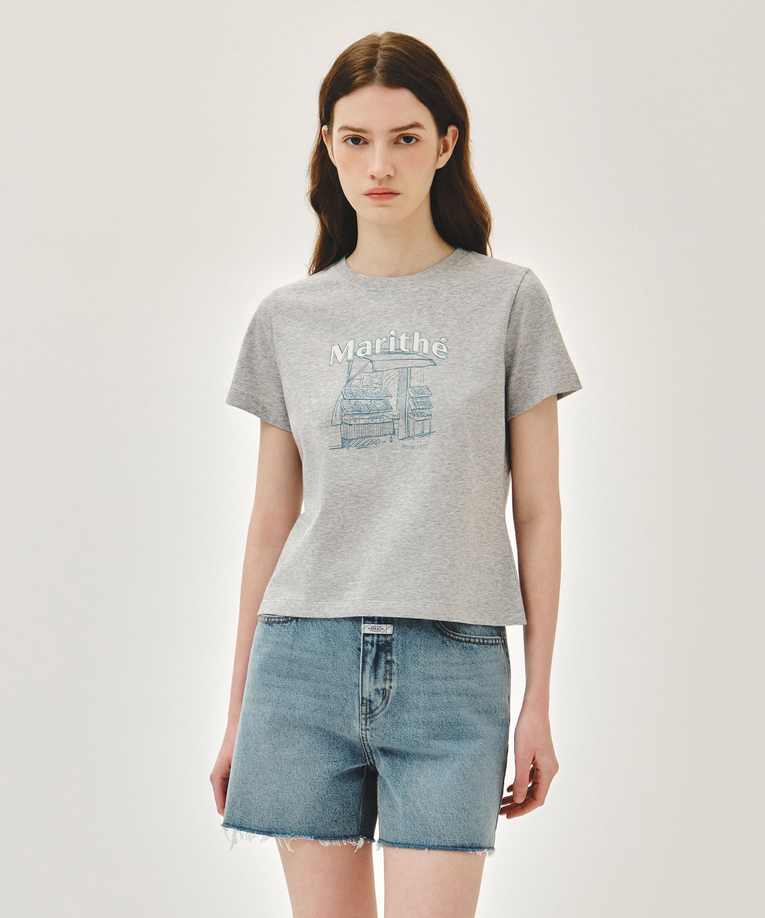 [REGEN] W FRENCH FRUIT SHOP GRAPHIC TEE