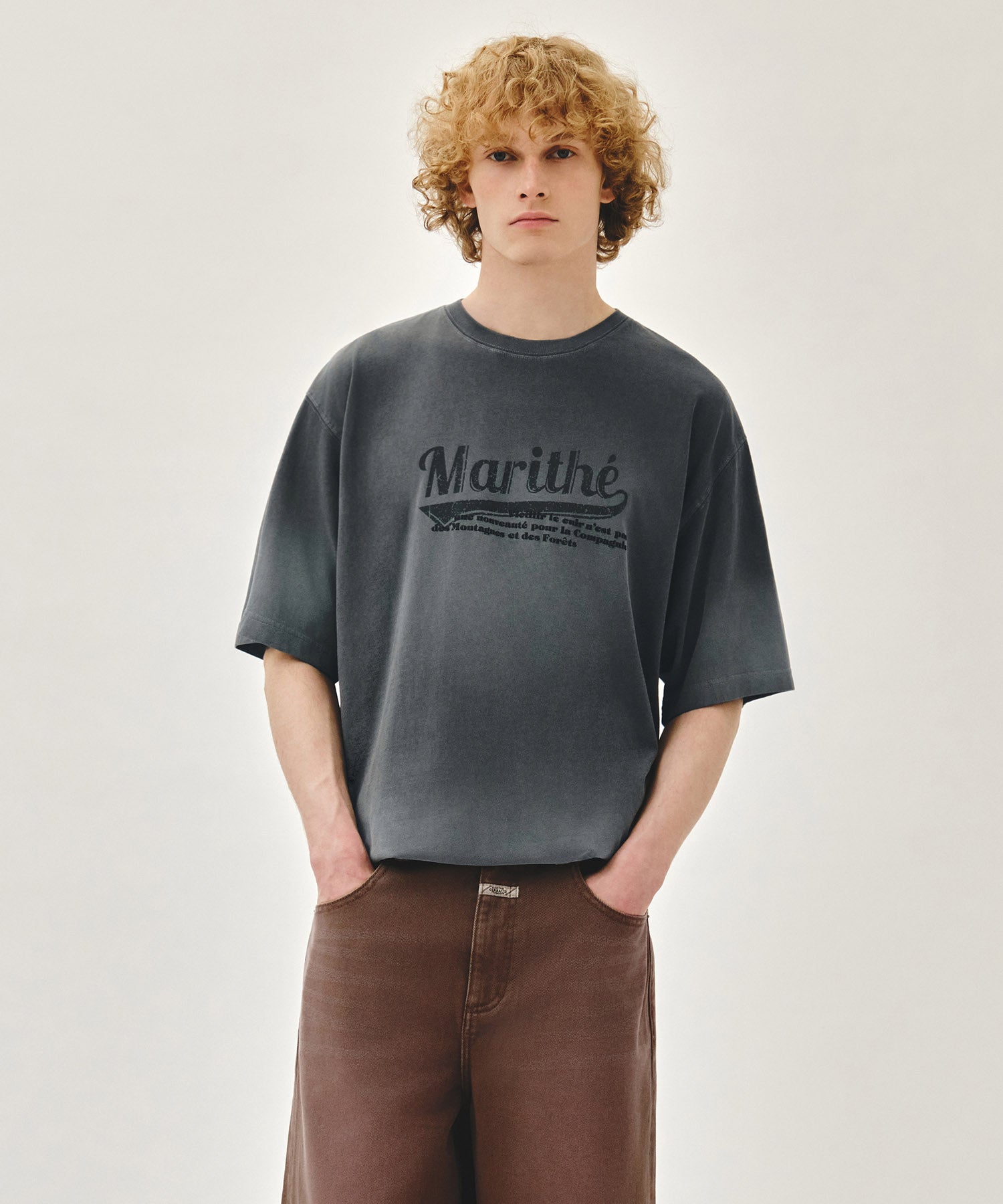 GRADATION OVERSIZED DYEING TEE