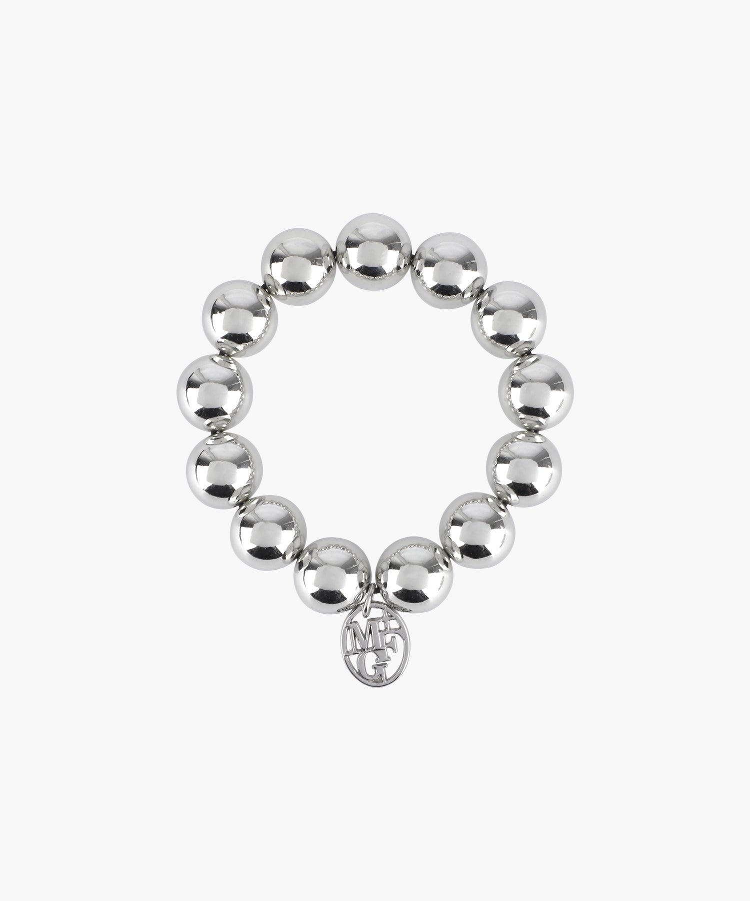 PEARL SILVER BALL SCRUNCHIE