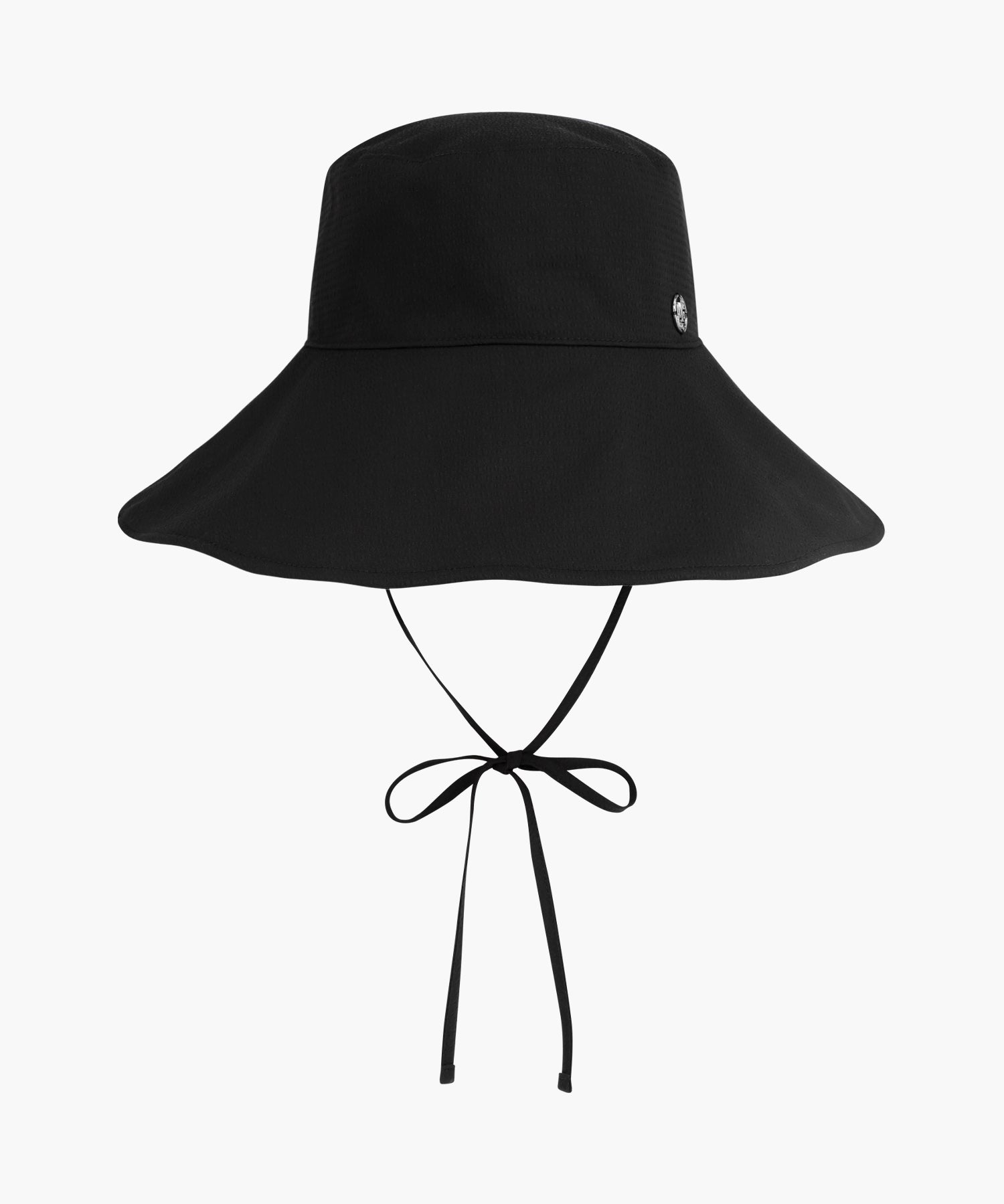W STRAP SEERSUCKER WIDE BUCKET HAT