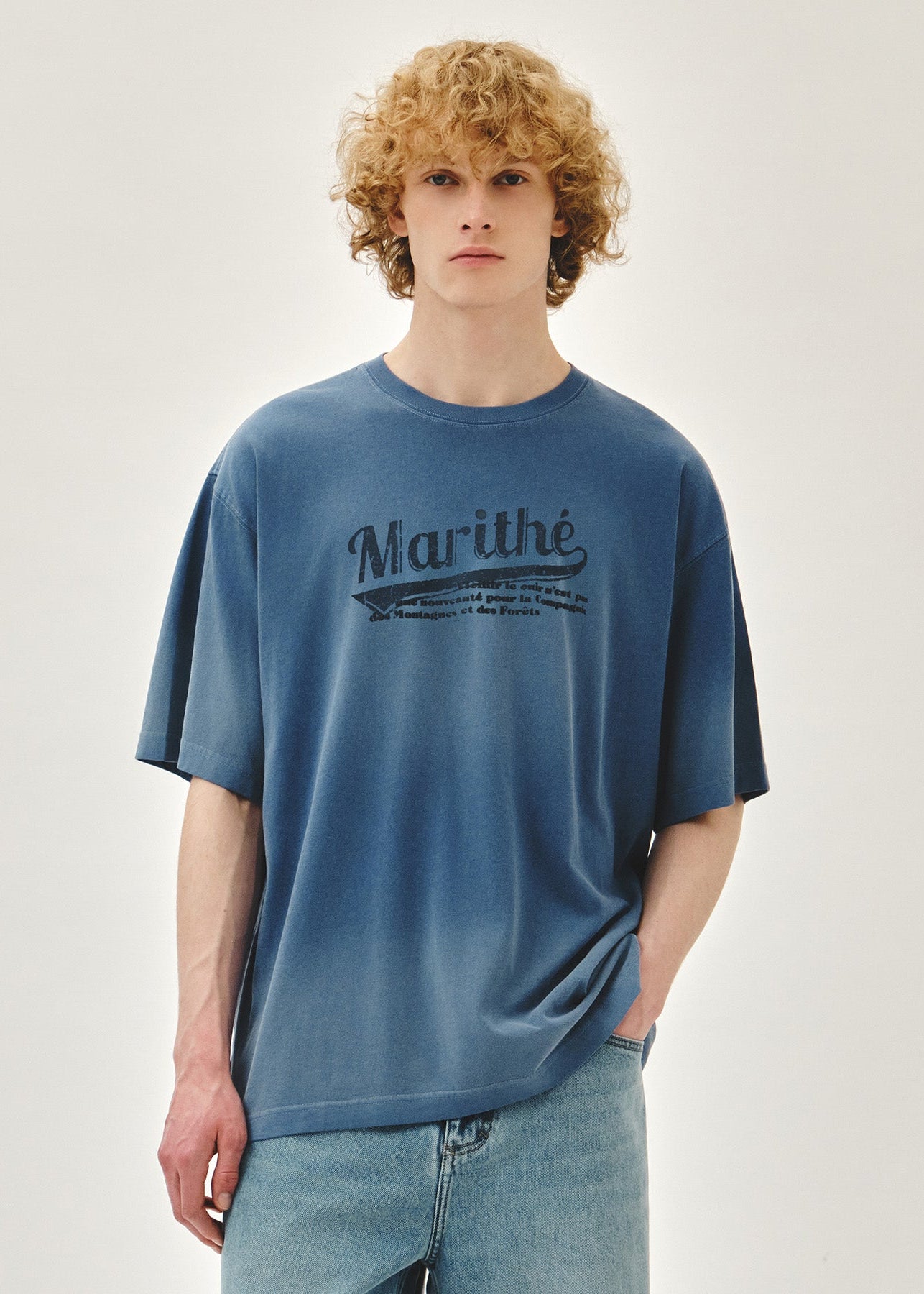 GRADATION OVERSIZED DYEING TEE