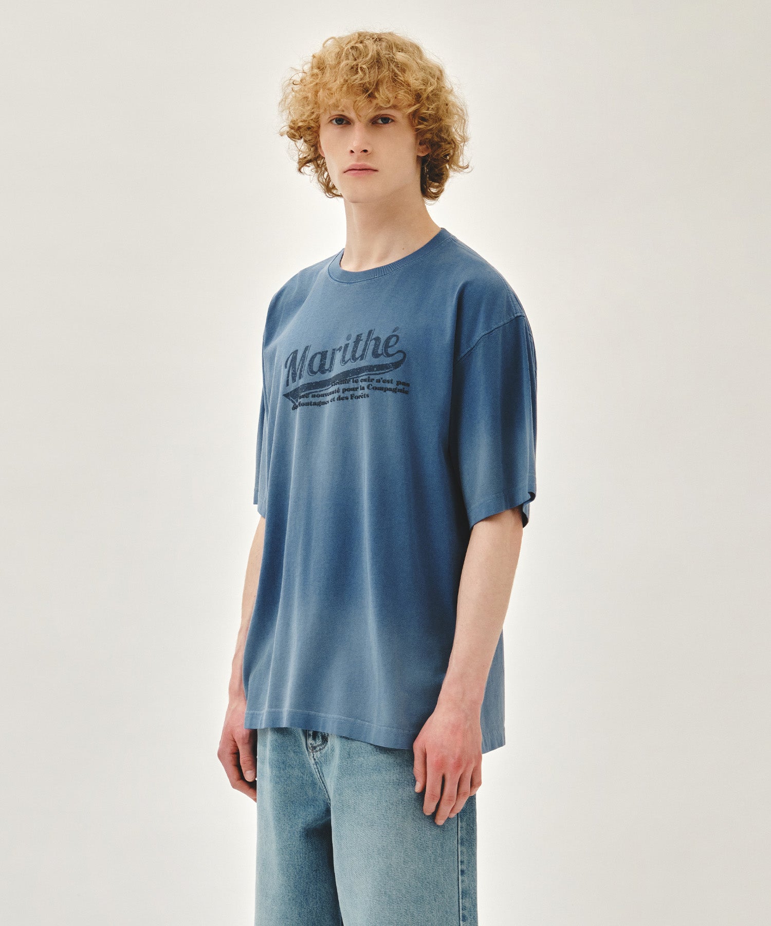 GRADATION OVERSIZED DYEING TEE
