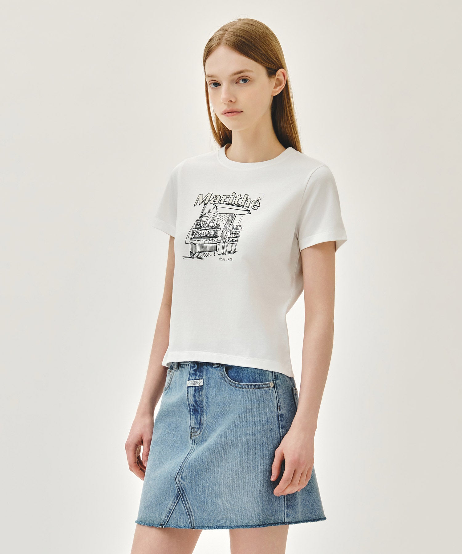 [REGEN] W FRENCH FRUIT SHOP GRAPHIC TEE
