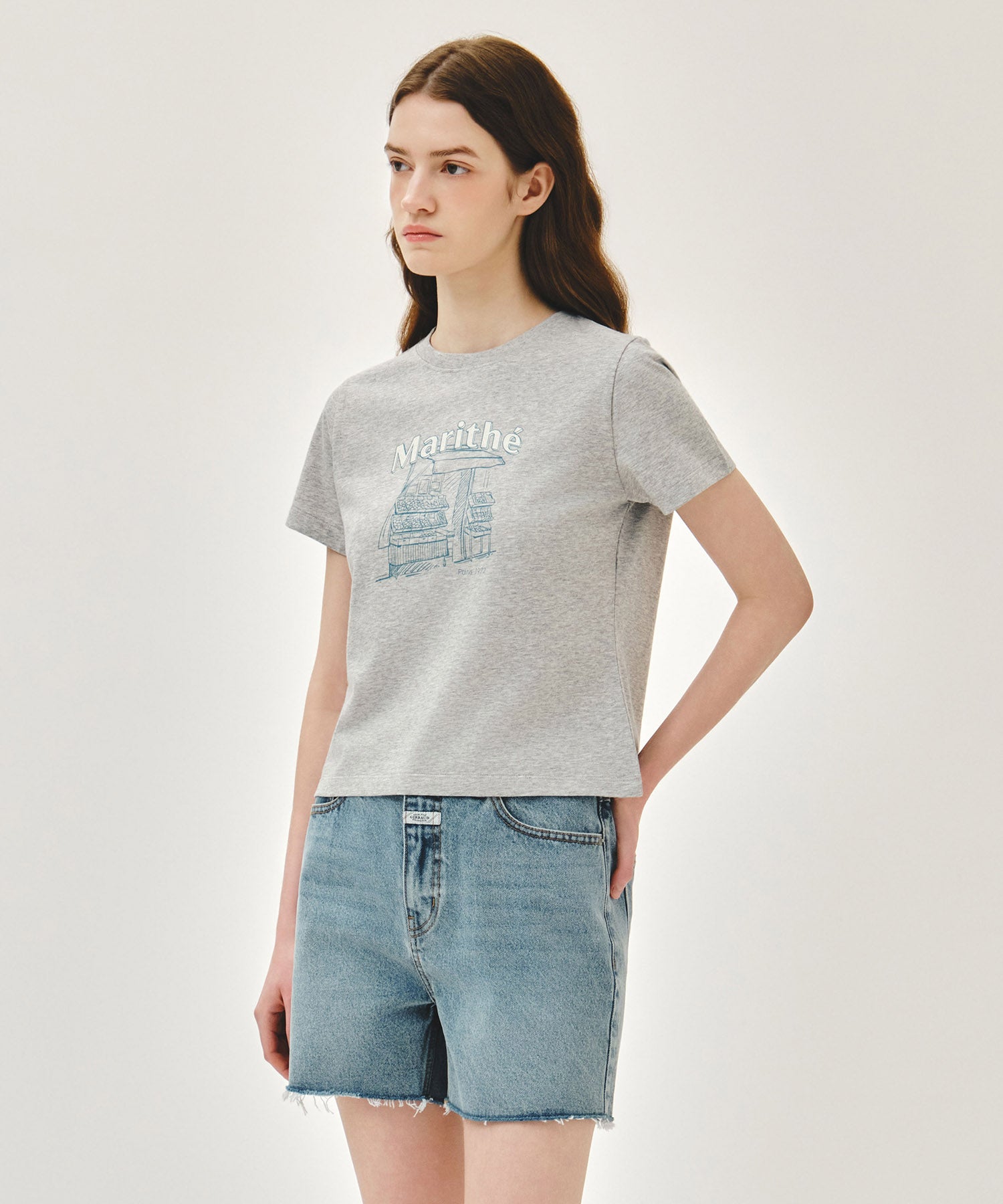 [REGEN] W FRENCH FRUIT SHOP GRAPHIC TEE