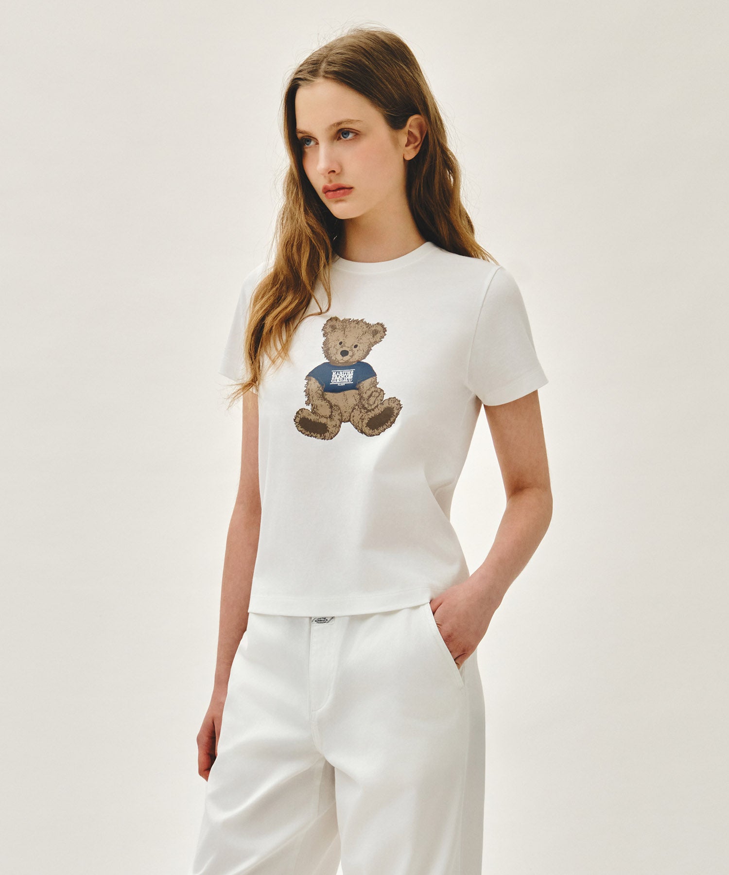 W DOODLE BEAR TEE