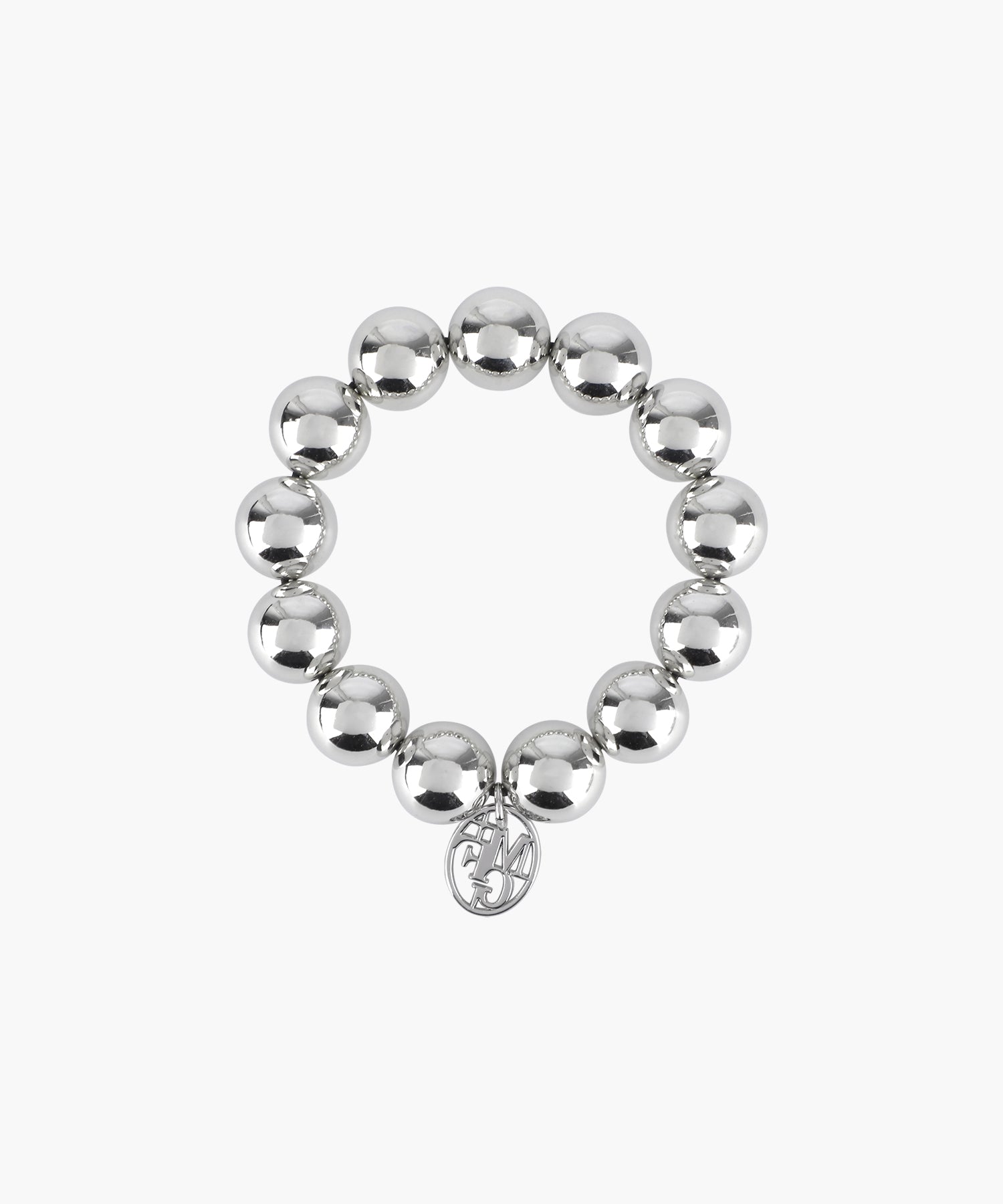 PEARL SILVER BALL SCRUNCHIE