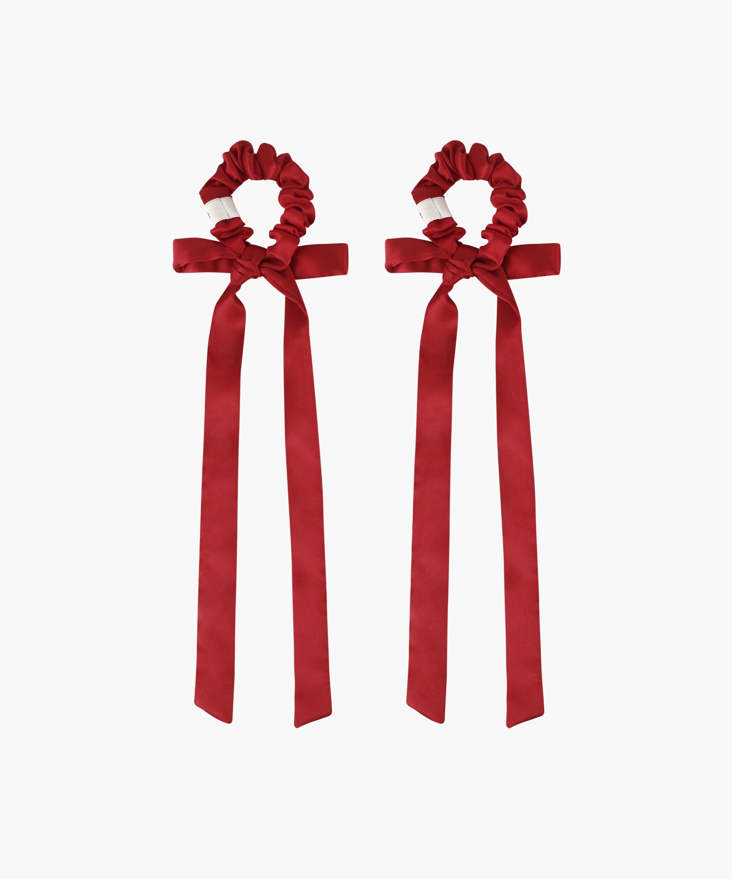 REGULAR LOGO SATIN HAIR RIBBON SCRUNCHIE 2PACK