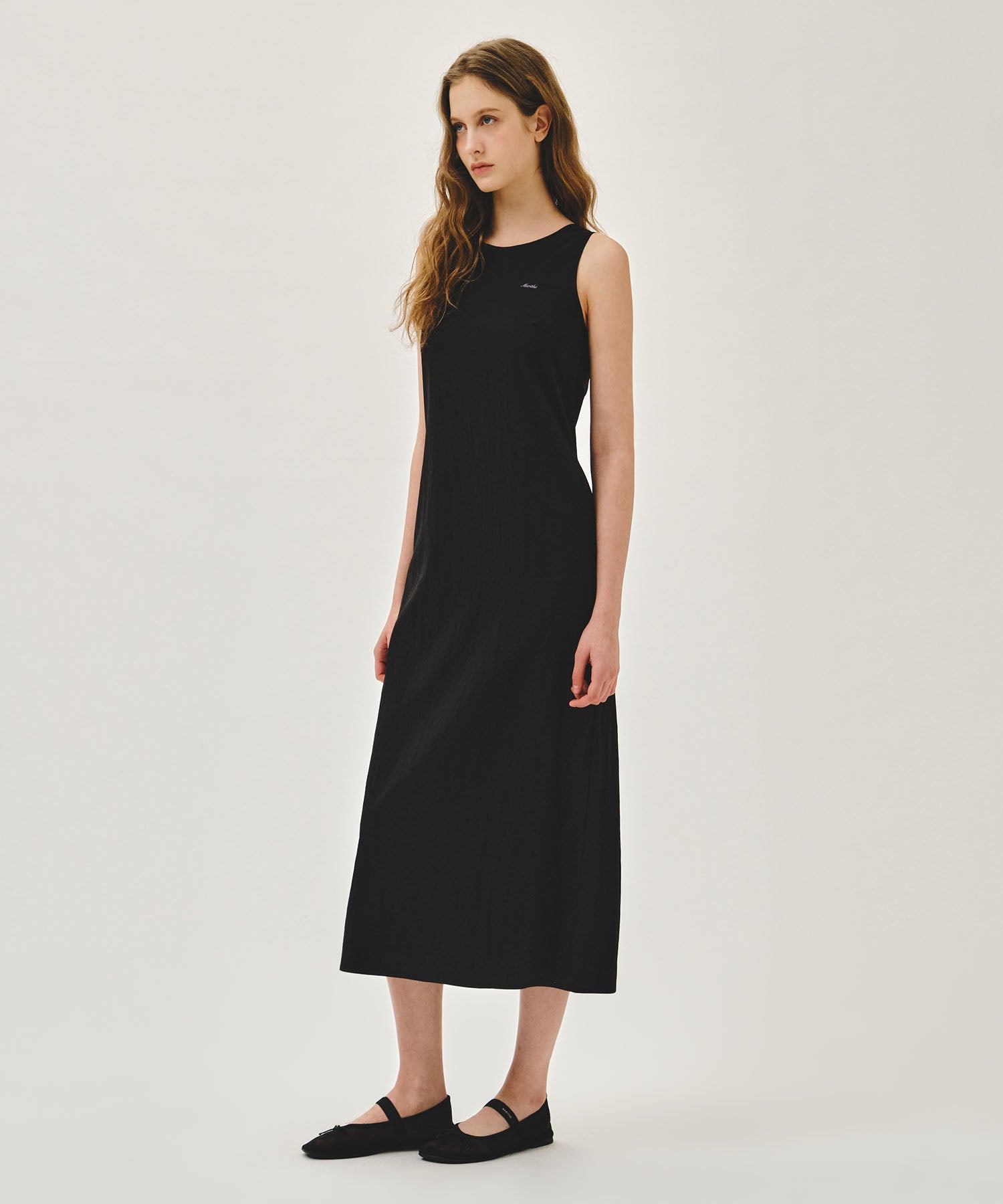 W SOFT SLEEVELESS LONG DRESS