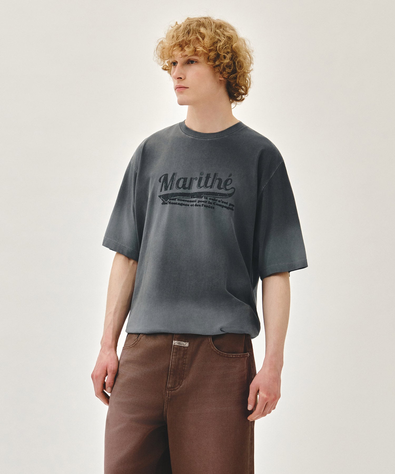 GRADATION OVERSIZED DYEING TEE