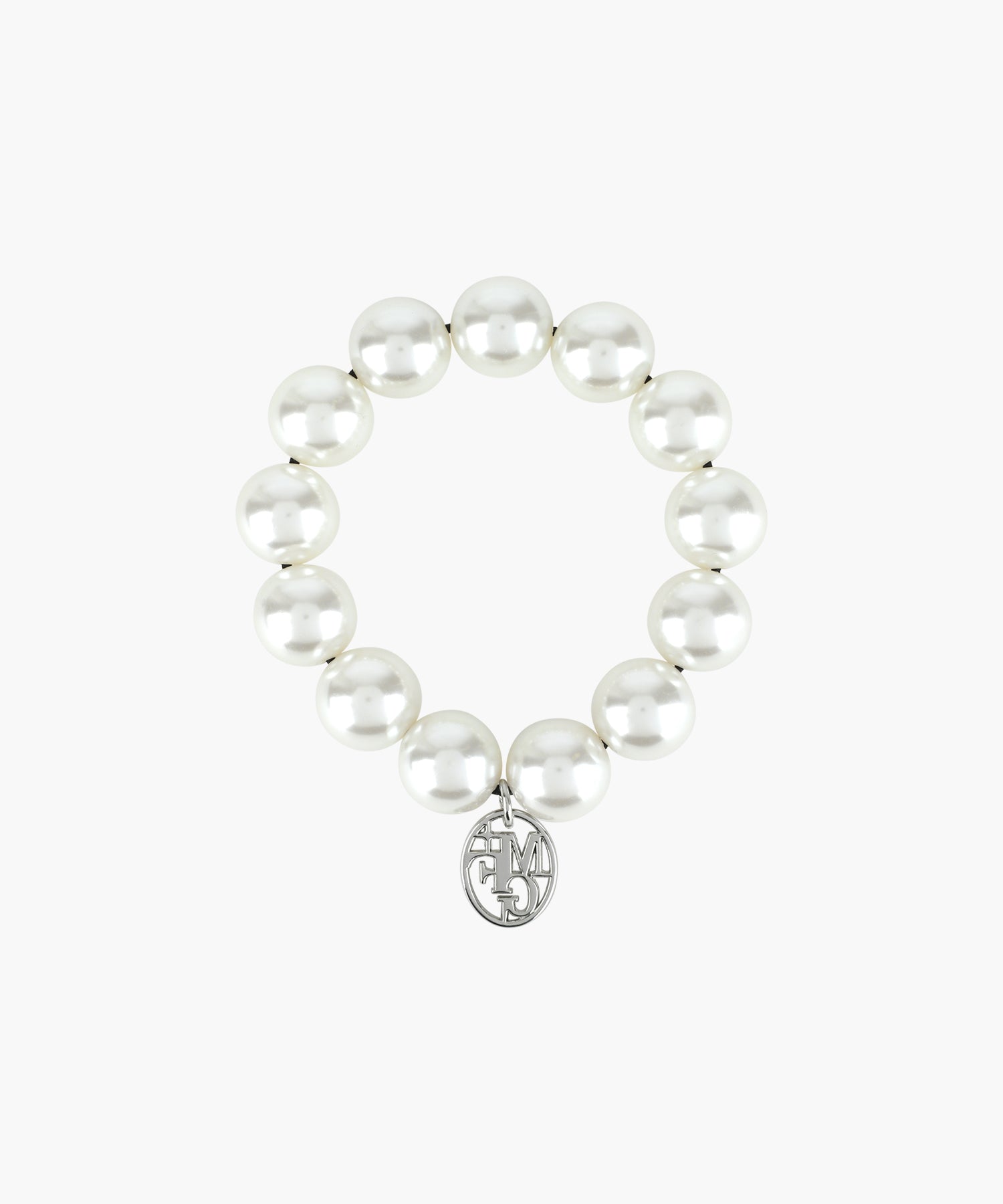 PEARL SILVER BALL SCRUNCHIE