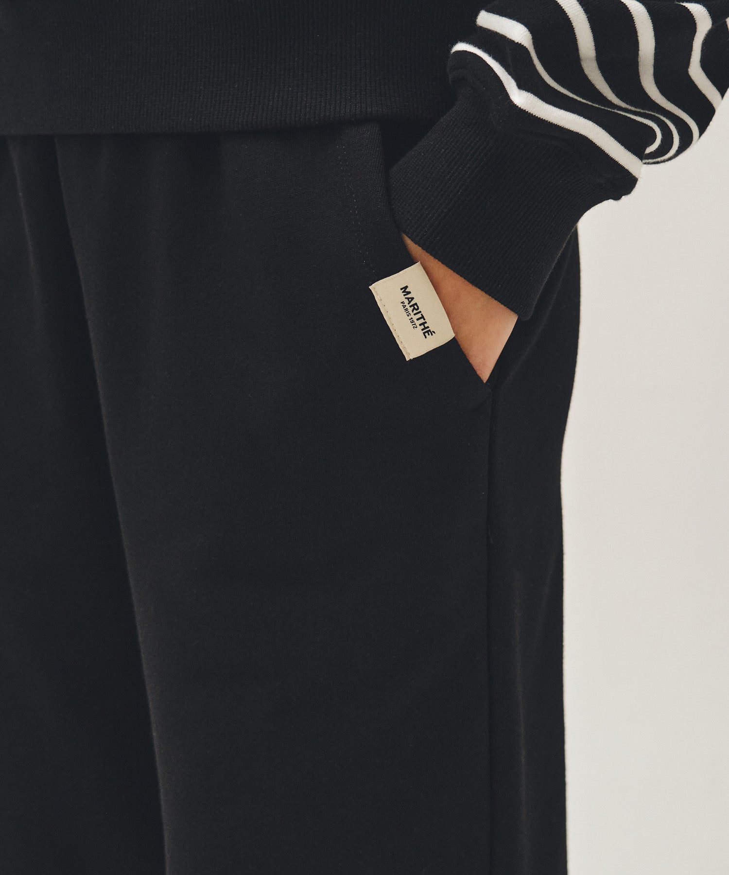 W BASIC FOLD-OVER SWEAT PANTS